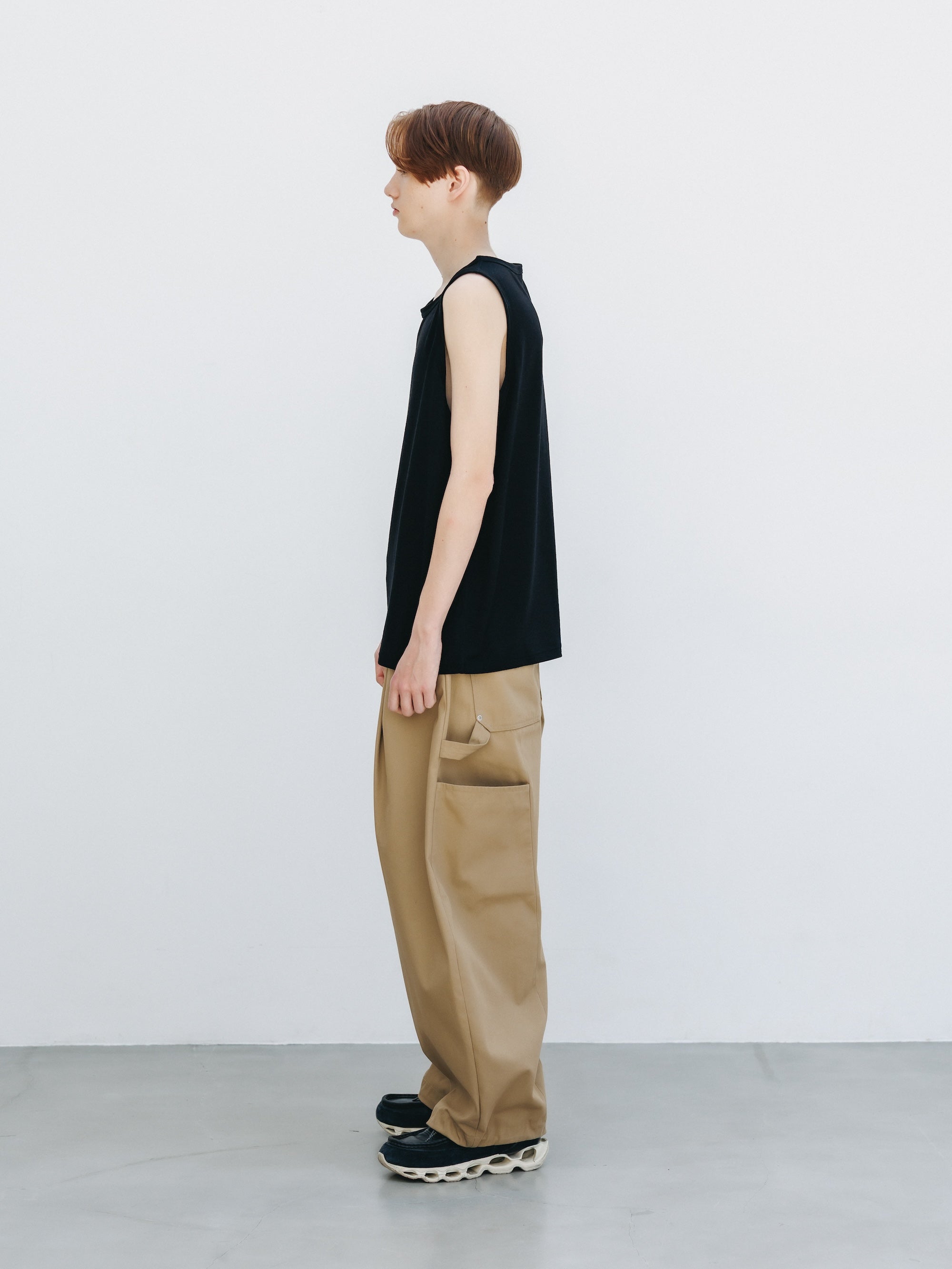 WASHABLE WOOL TANK TOP (BLACK)