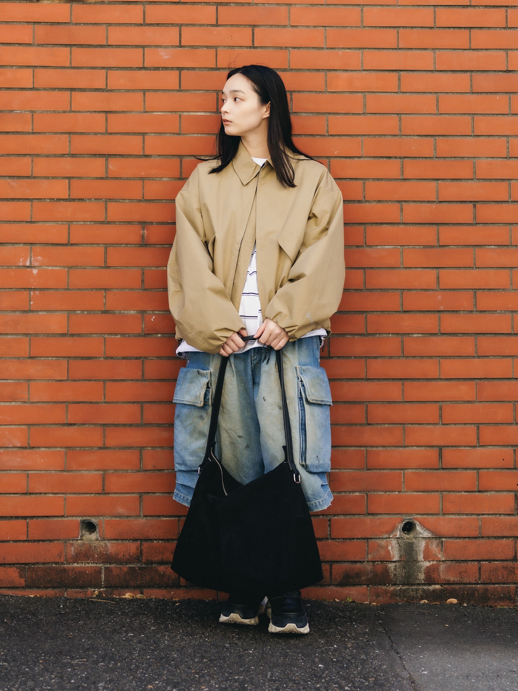 【4.11 SAT 20:00 IN STOCK】SUEDE NOMAD BAG (BLACK)