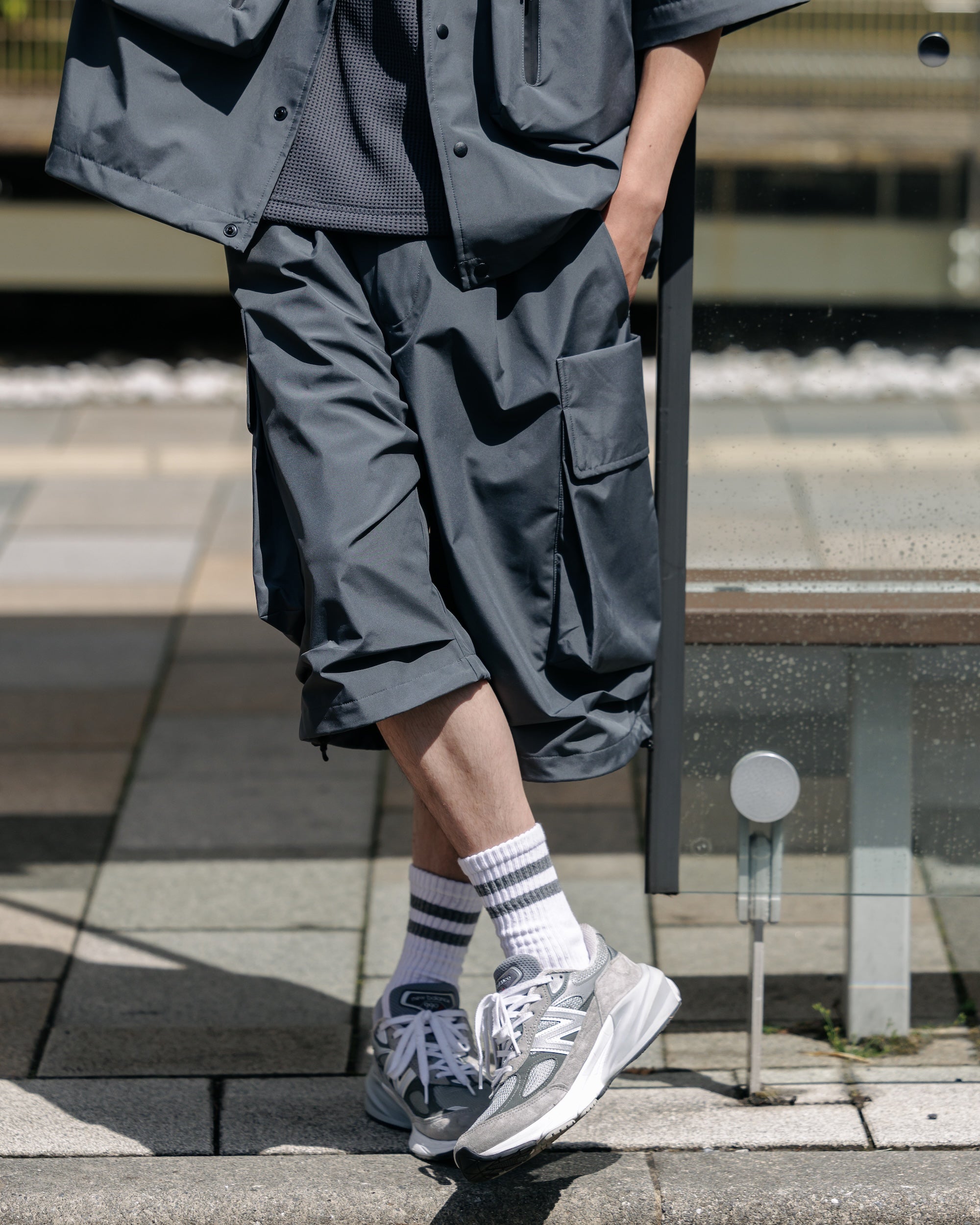 【5.14 WED 20:00- RE STOCK】+phenix WINDSTOPPER® by GORE-TEX LABS CITY MILITARY HALF PANTS 001 (GRAPHAITE GRAY)