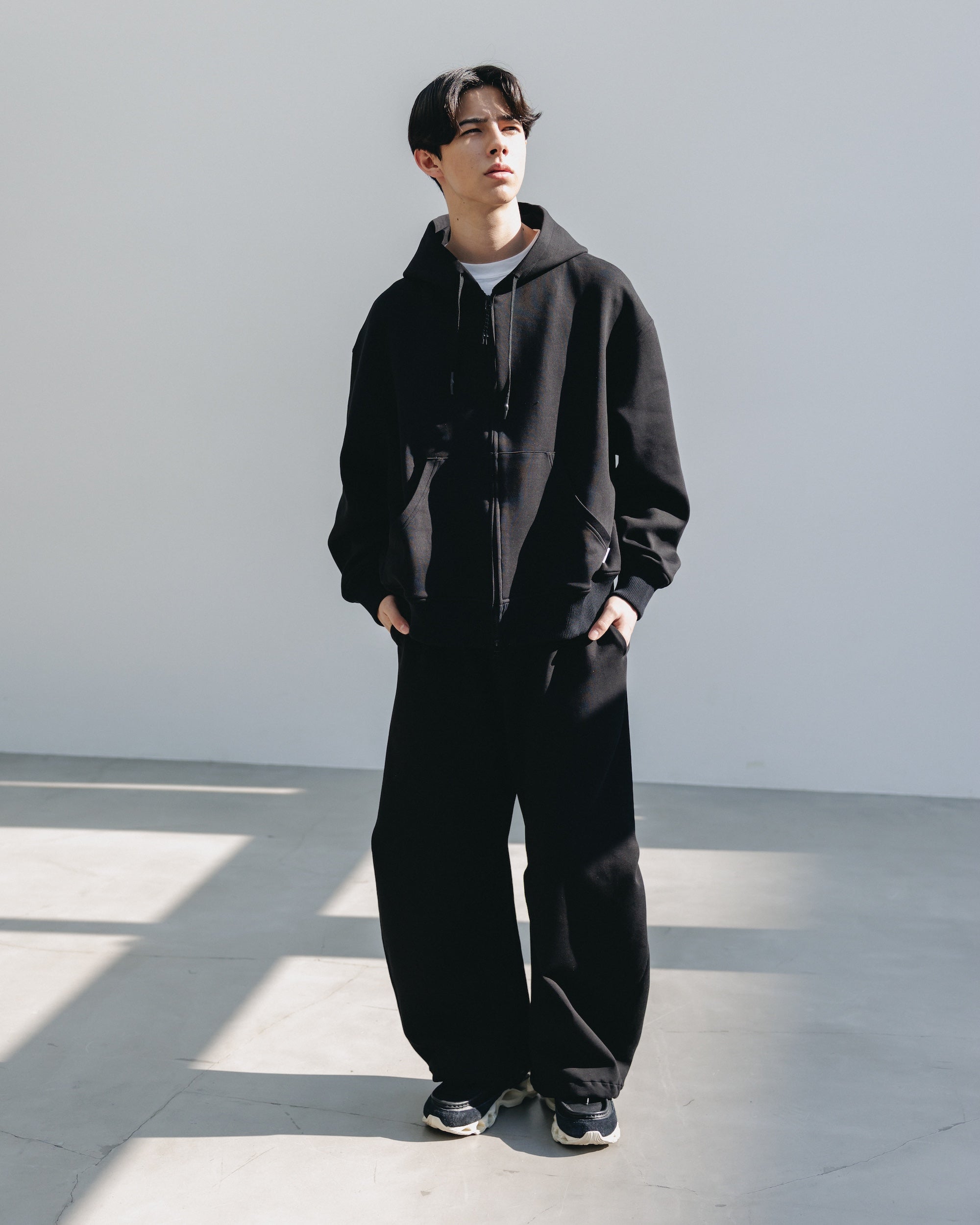 AIR COTTON ACTIVE HOODIE (BLACK)