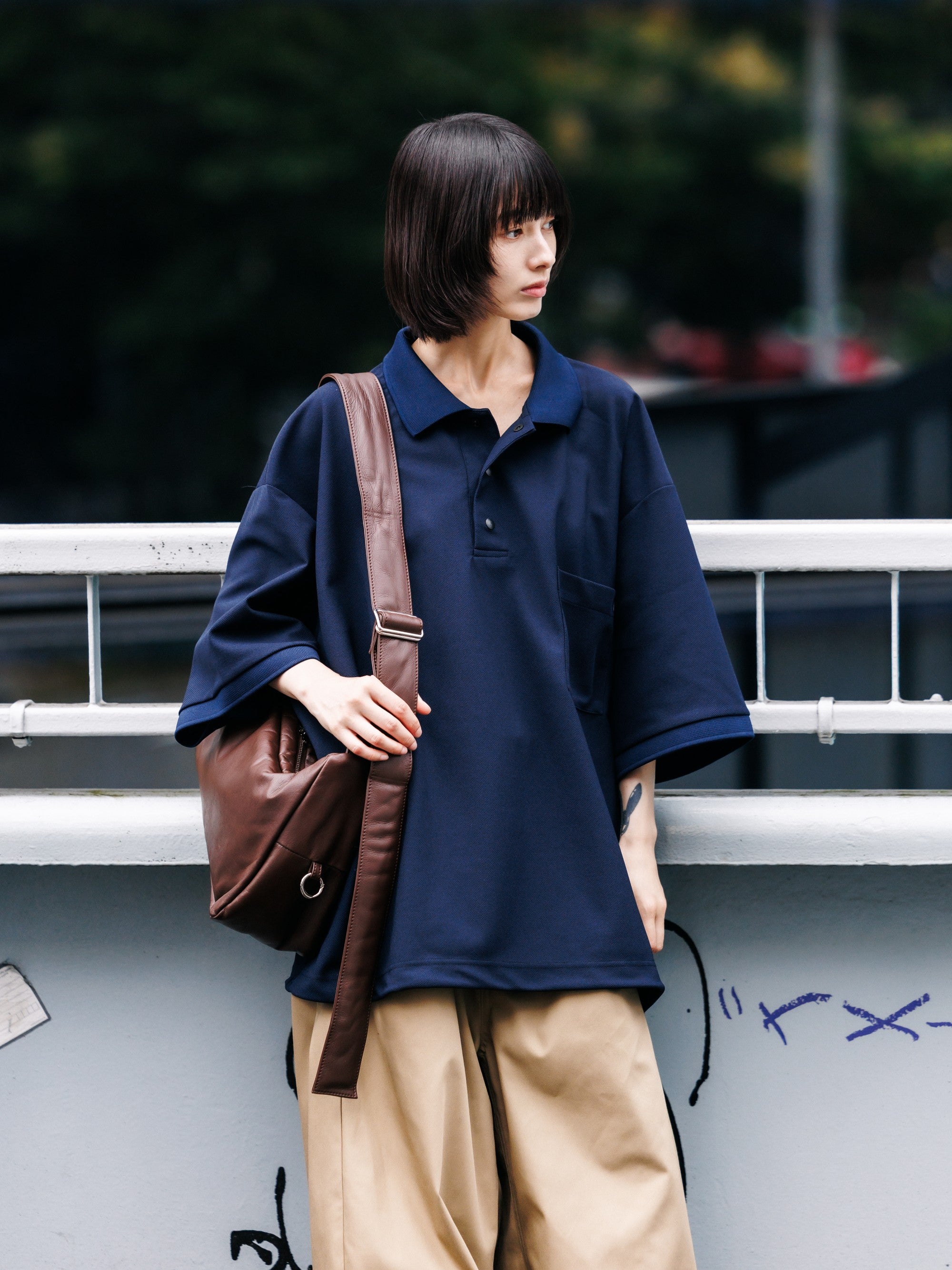 【8.5 WED 20:00- IN STOCK】LEATHER HOLIDAY BAG (BROWN)