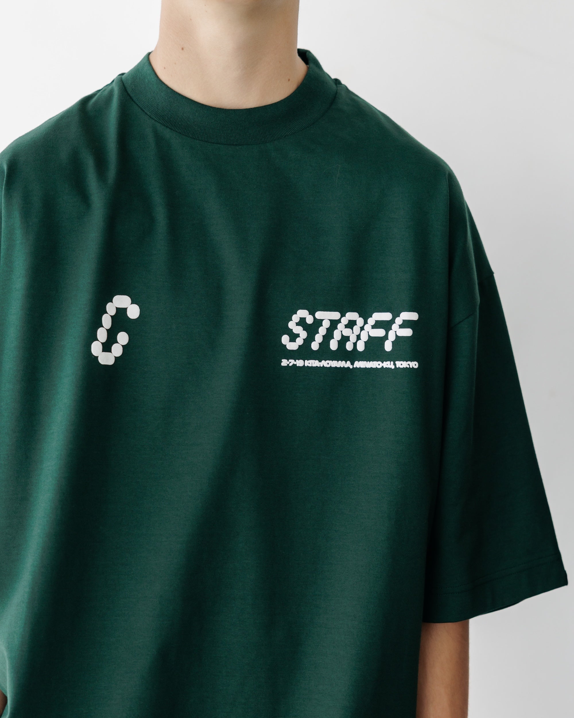 STAFF T-SHIRT WITH DRAWSTRINGS (GREEN)