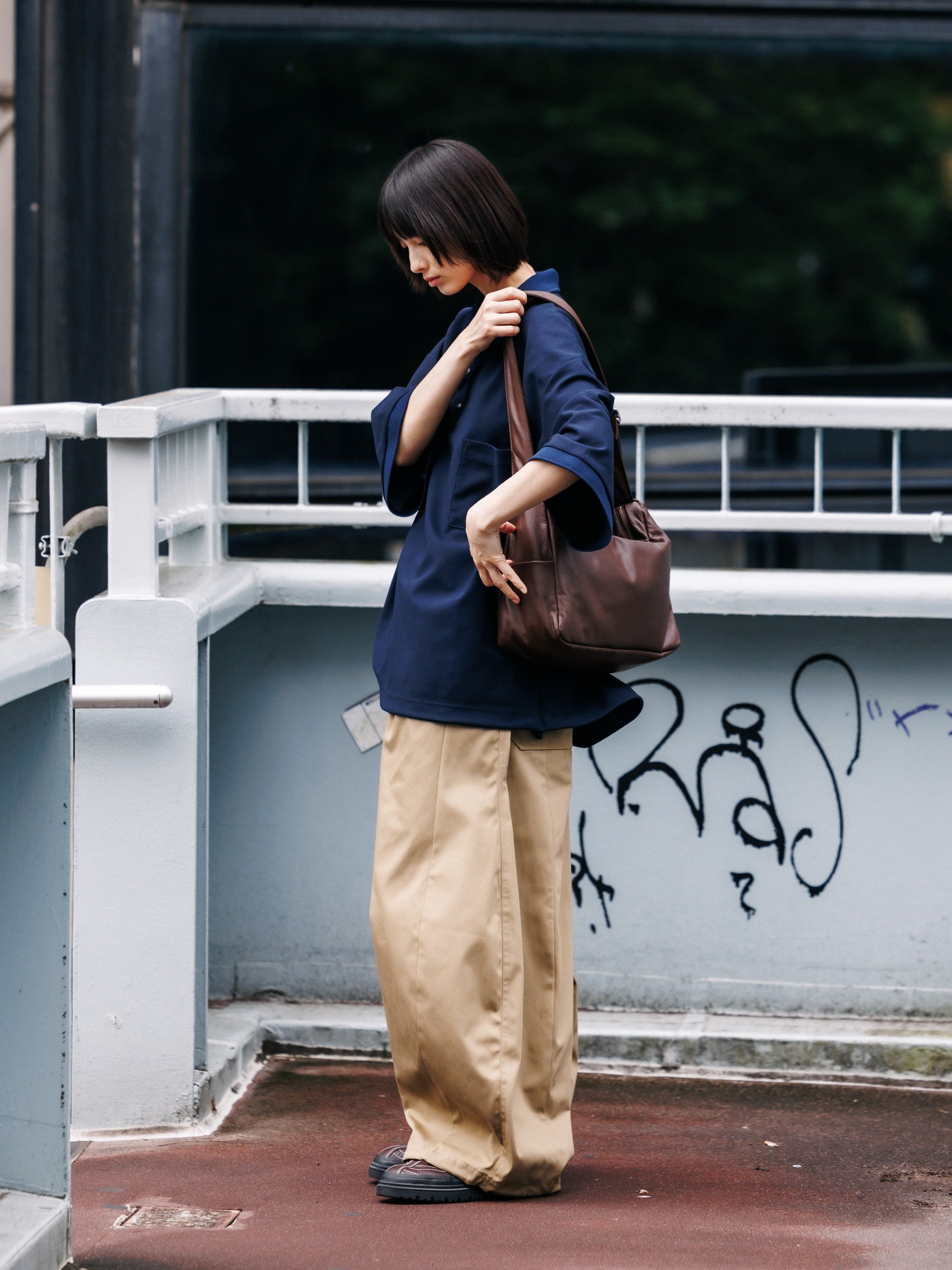 【8.5 WED 20:00- IN STOCK】LEATHER HOLIDAY BAG (BROWN)