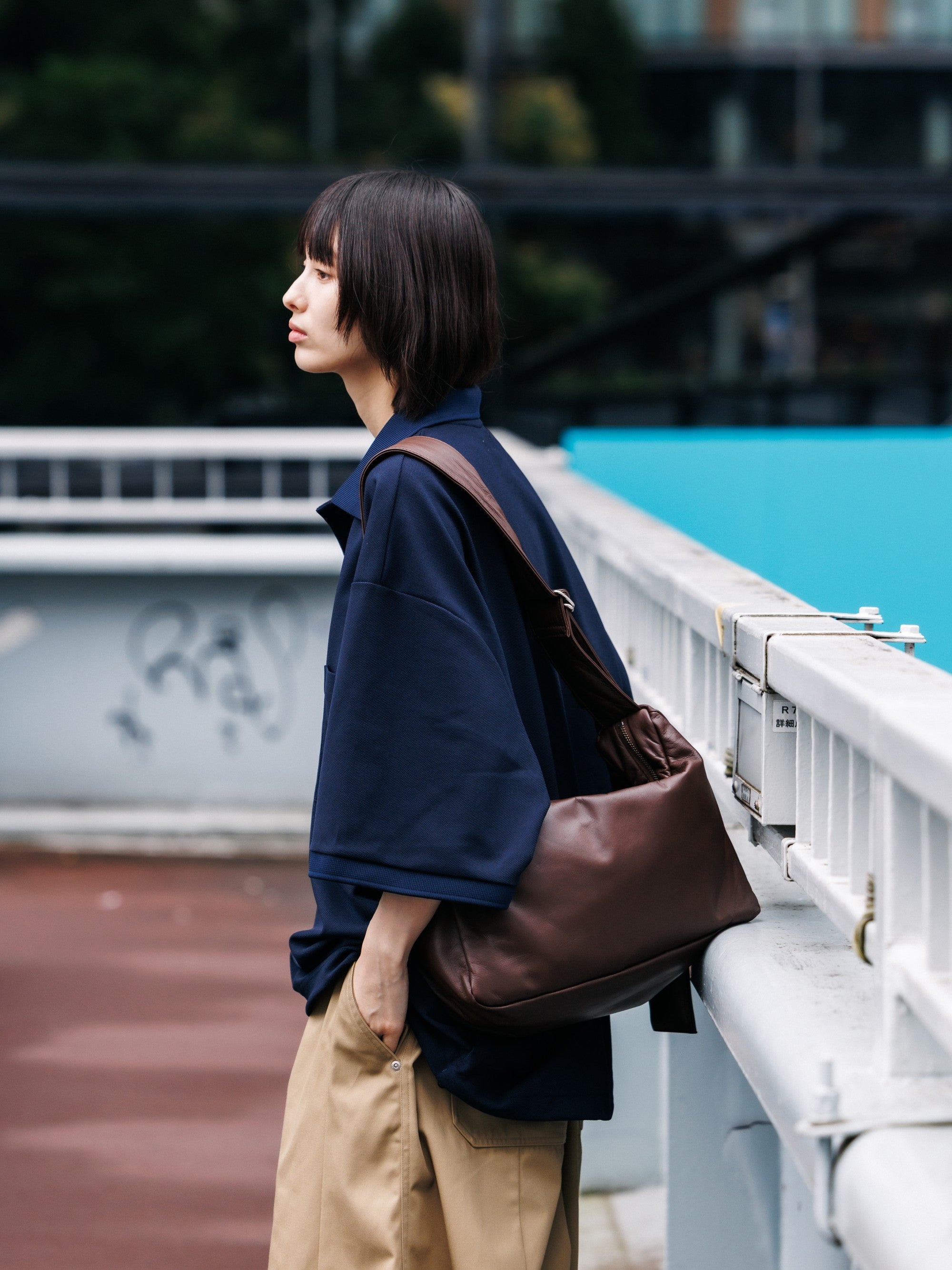 【8.5 WED 20:00- IN STOCK】LEATHER HOLIDAY BAG (BROWN)