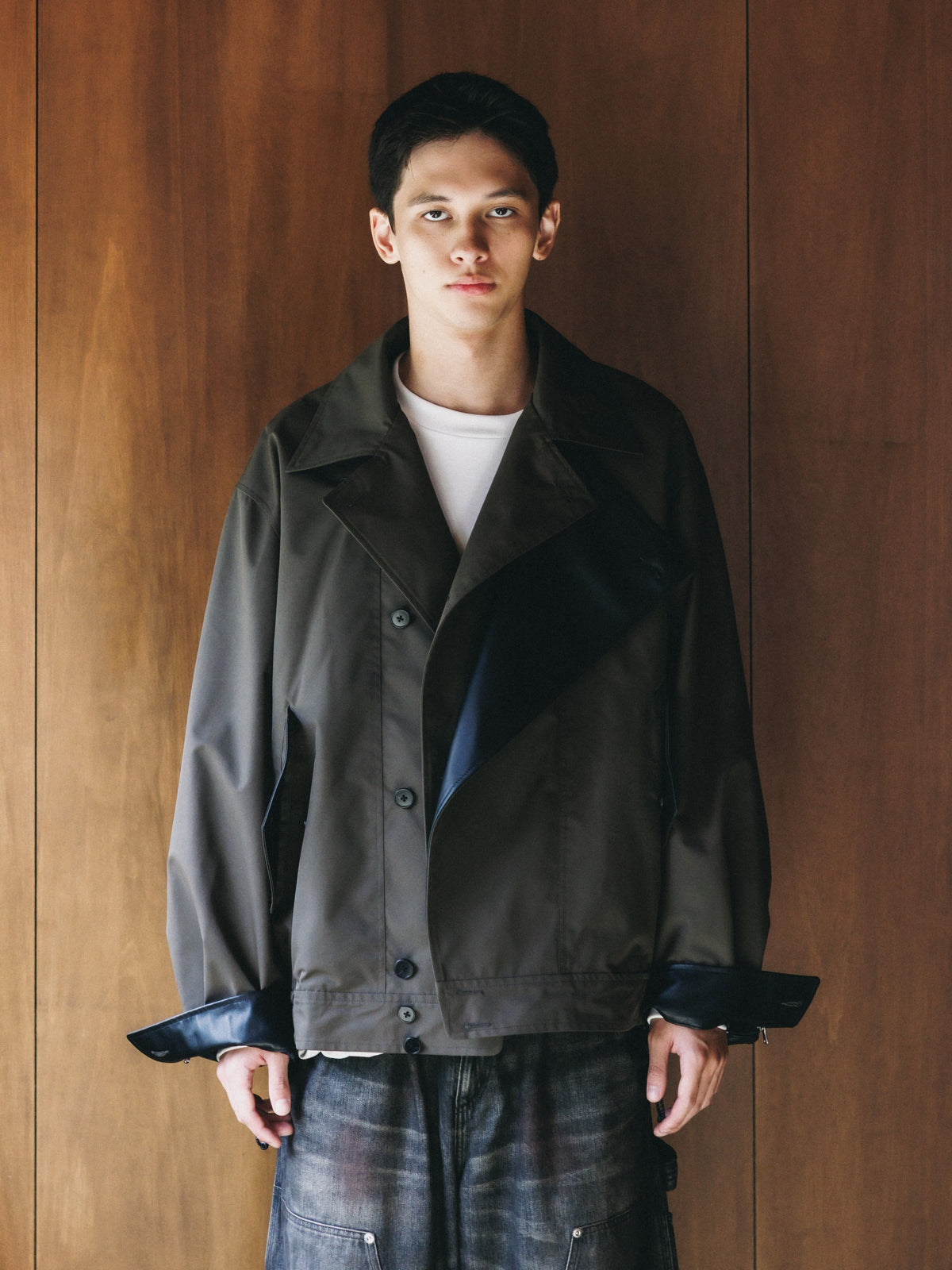 【10.24 SAT 20:00- IN STOCK】 +phenix WINDSTOPPER® by GORE-TEX LABS TWILL CITY DOUBLE FLAP JACKET (URBAN BROWN)
