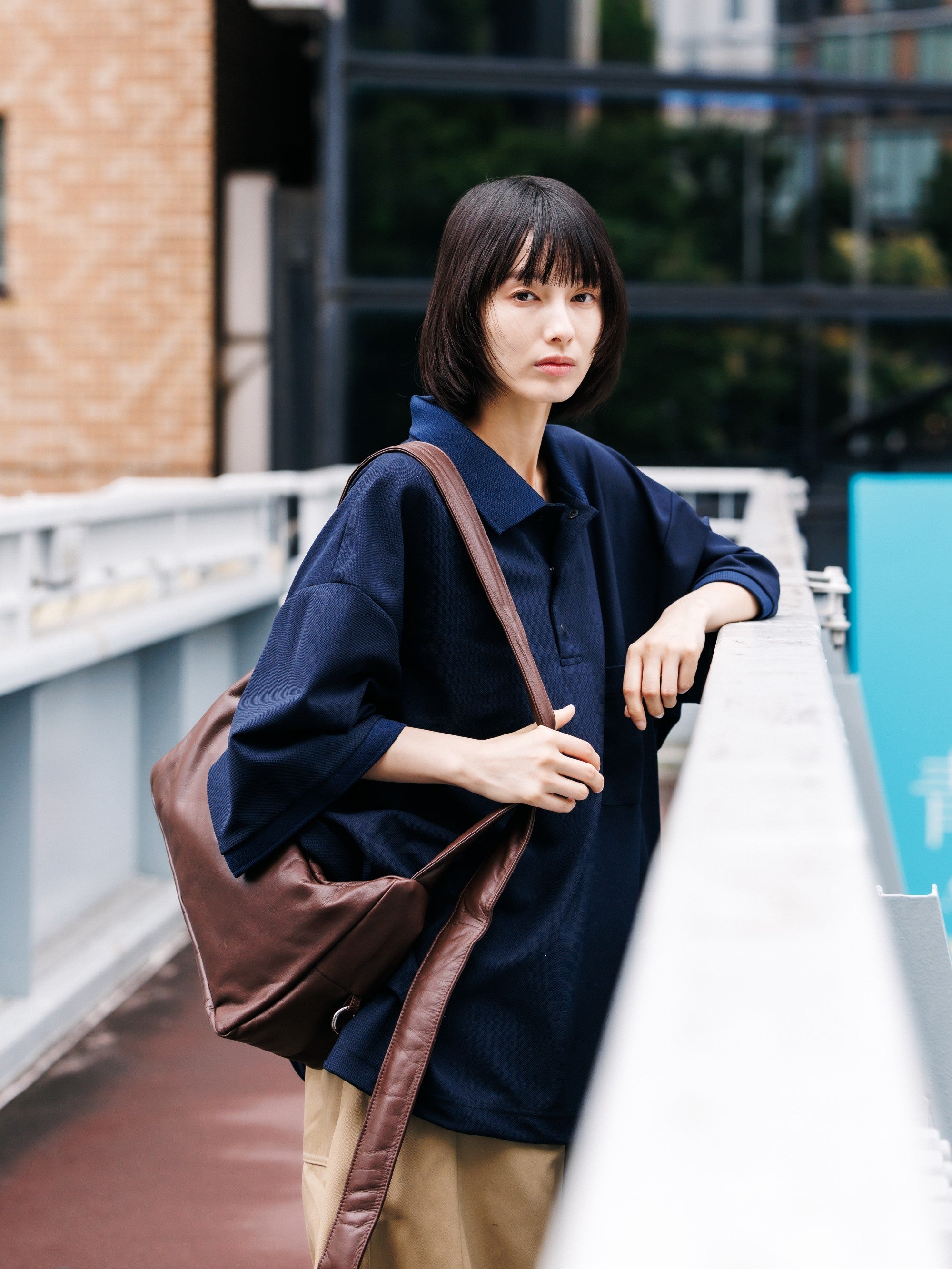 【8.5 WED 20:00- IN STOCK】LEATHER HOLIDAY BAG (BROWN)