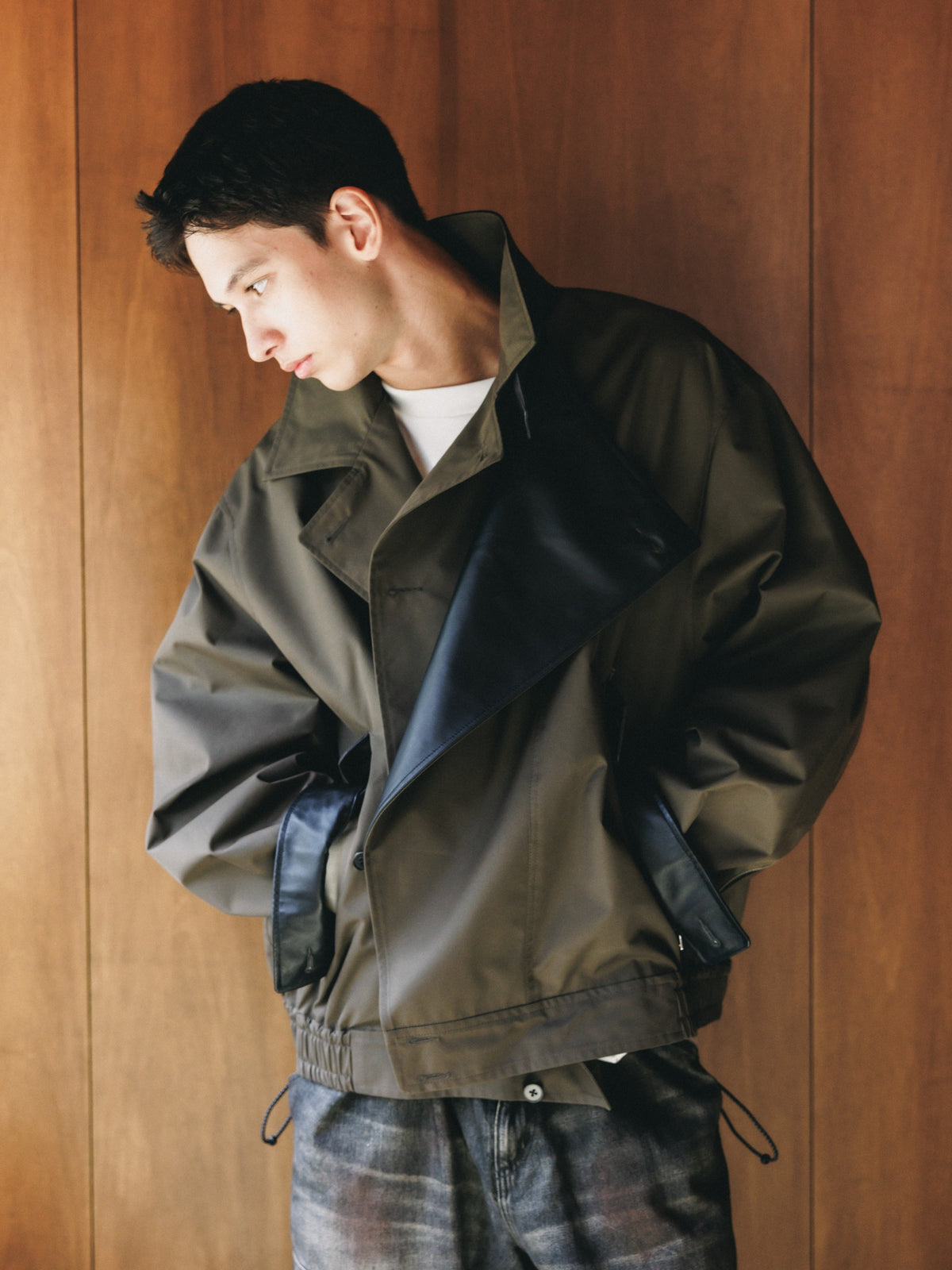 【10.24 SAT 20:00- IN STOCK】 +phenix WINDSTOPPER® by GORE-TEX LABS TWILL CITY DOUBLE FLAP JACKET (URBAN BROWN)