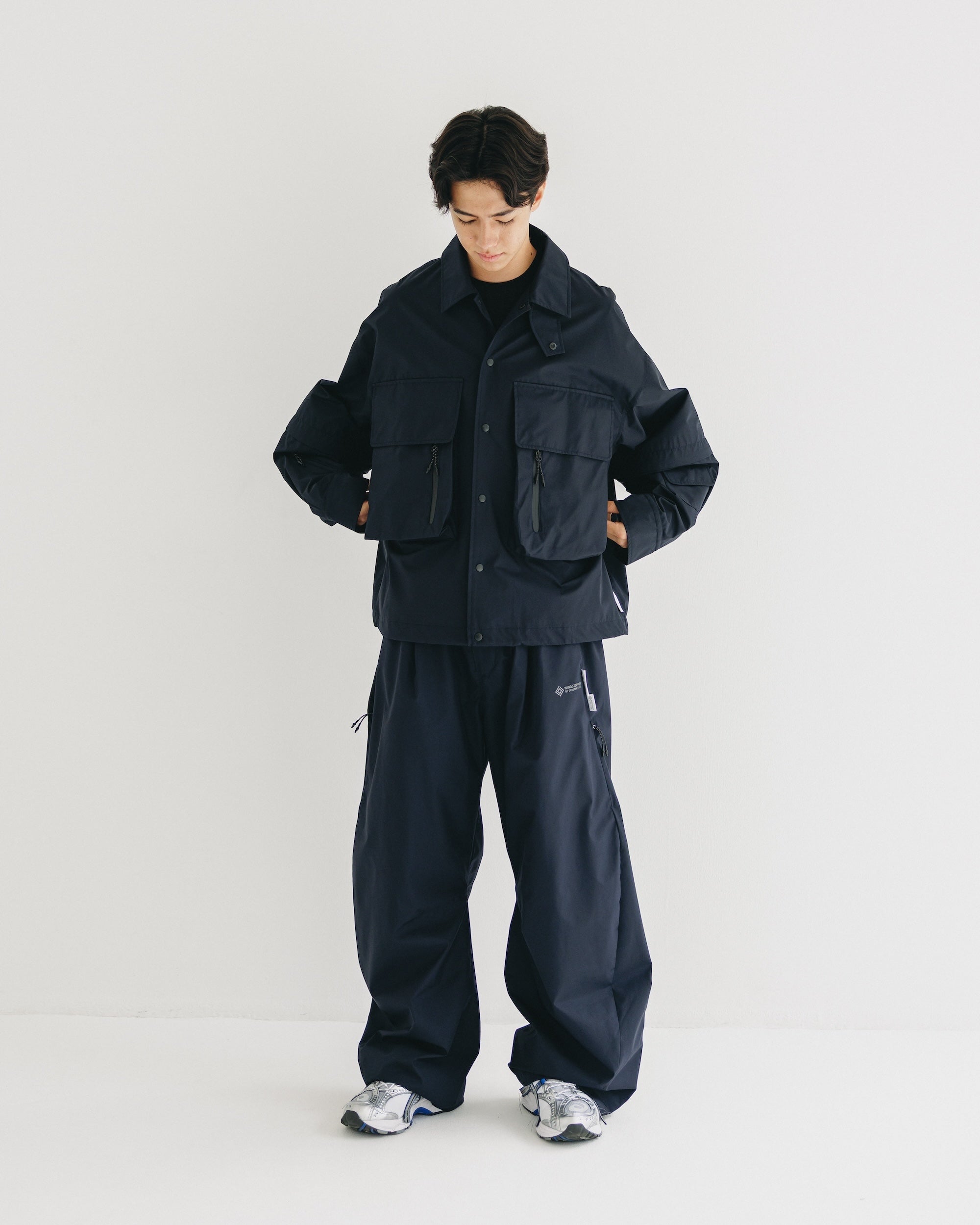 【9.10 WED 20:00- IN STOCK】+phenix WINDSTOPPER® by GORE-TEX LABS CITY BARREL LEG PANTS (NAVY)