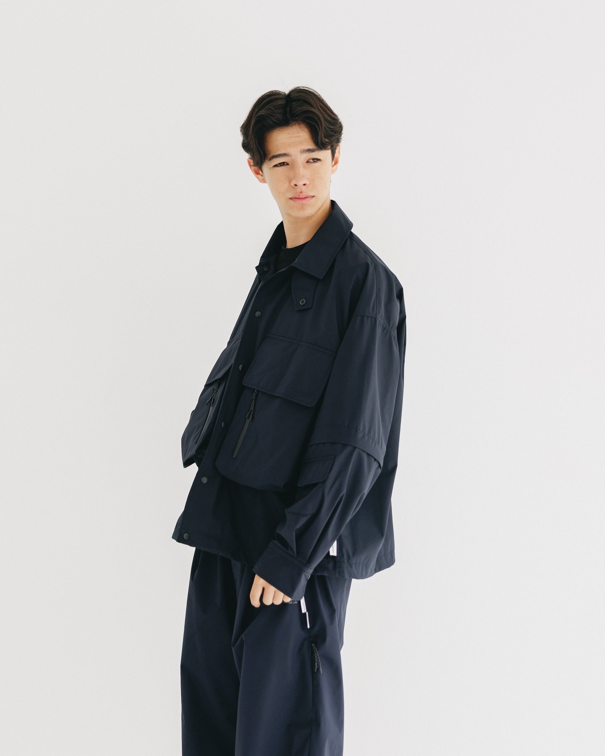 【9.10 WED 20:00- IN STOCK】+phenix WINDSTOPPER® by GORE-TEX LABS DETACHABLE WADING SHIRT JACKET (NAVY)