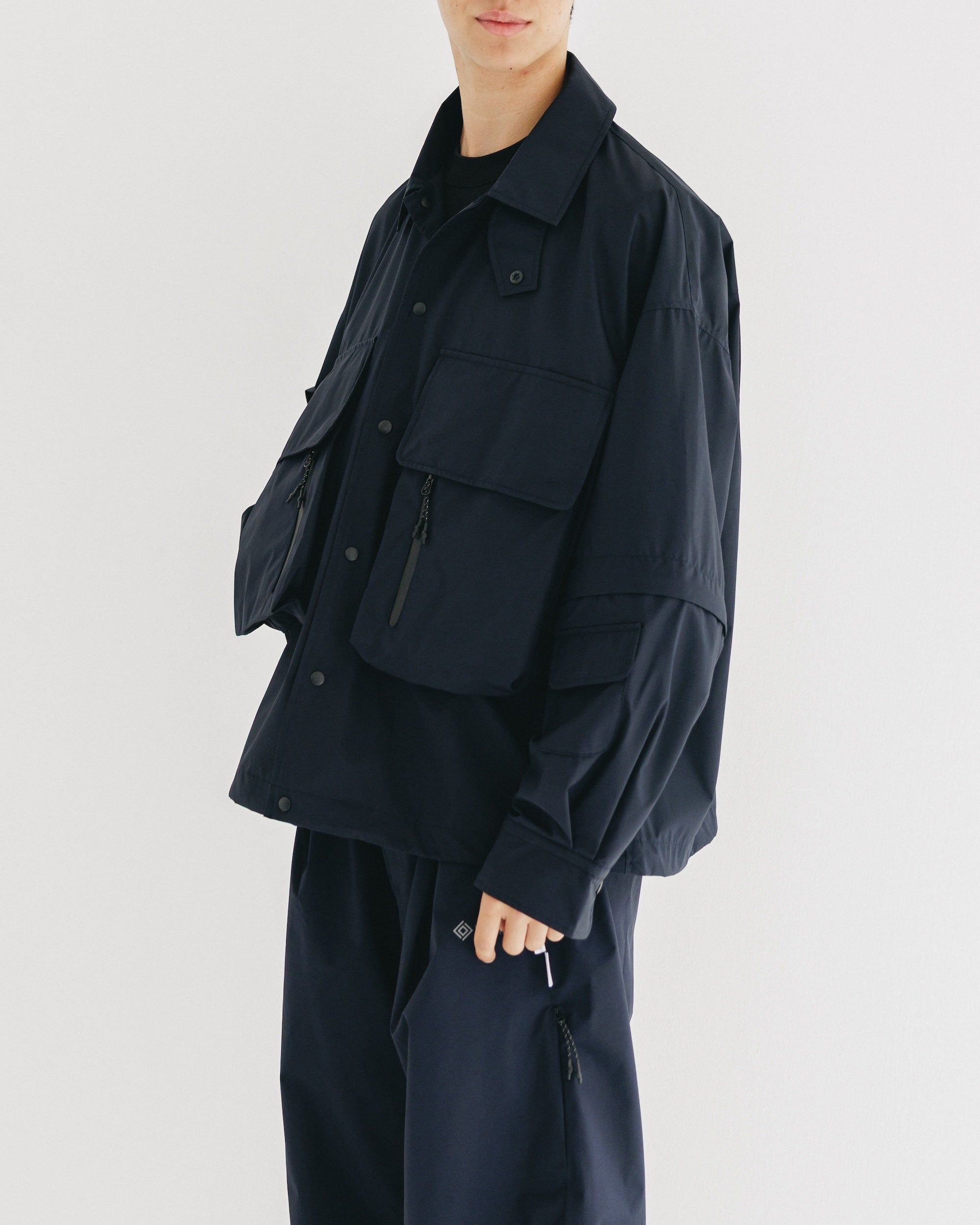 【9.10 WED 20:00- IN STOCK】+phenix WINDSTOPPER® by GORE-TEX LABS DETACHABLE WADING SHIRT JACKET (NAVY)