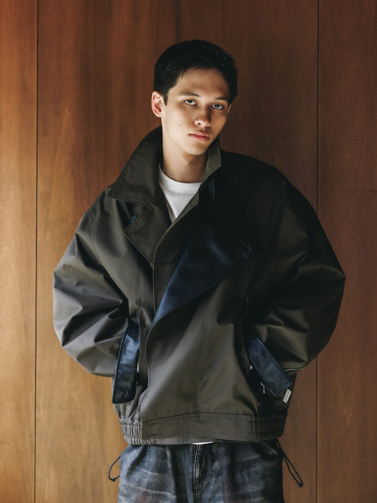 【10.24 SAT 20:00- IN STOCK】 +phenix WINDSTOPPER® by GORE-TEX LABS TWILL CITY DOUBLE FLAP JACKET (URBAN BROWN)