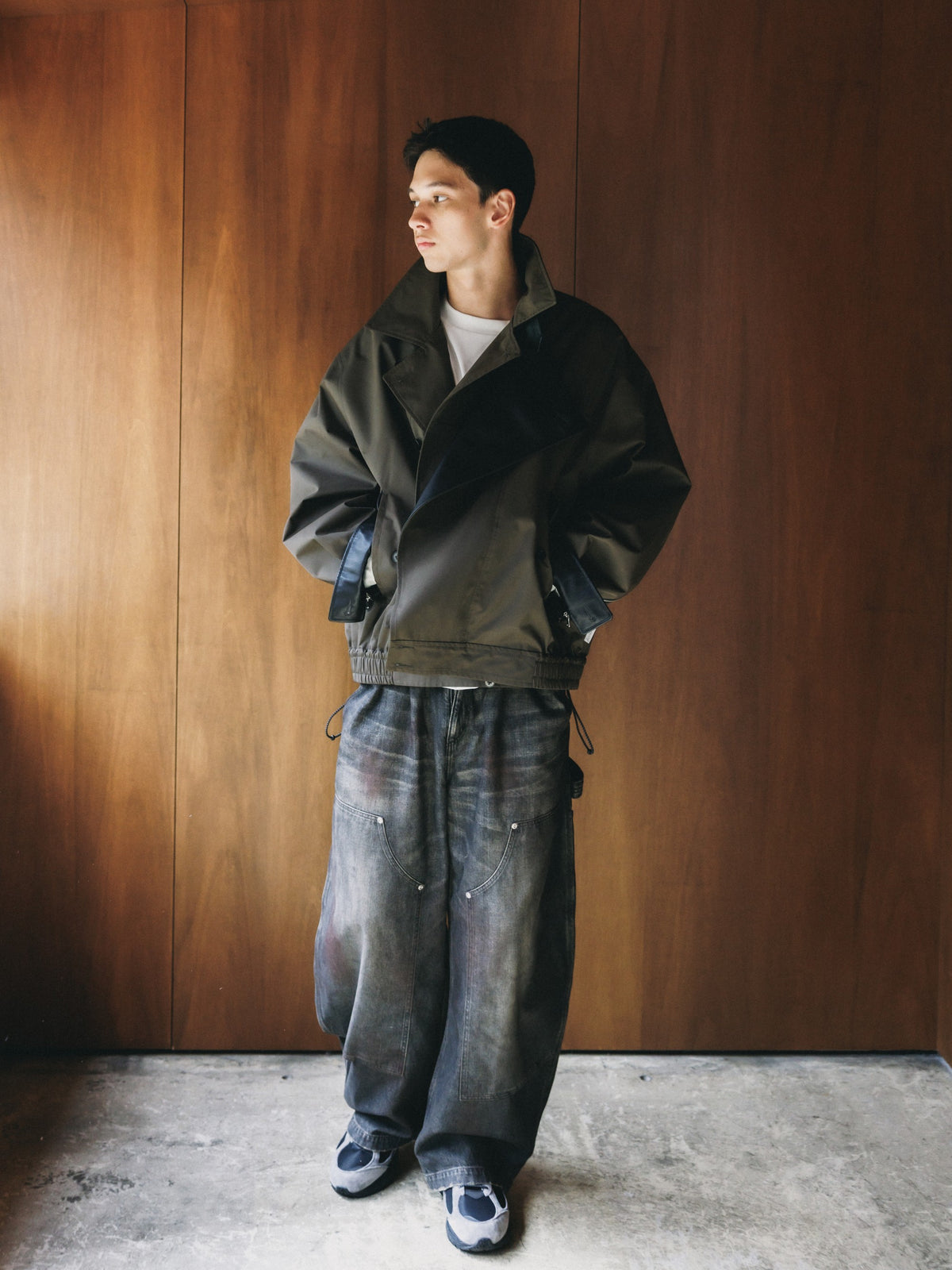 【10.24 SAT 20:00- IN STOCK】 +phenix WINDSTOPPER® by GORE-TEX LABS TWILL CITY DOUBLE FLAP JACKET (URBAN BROWN)
