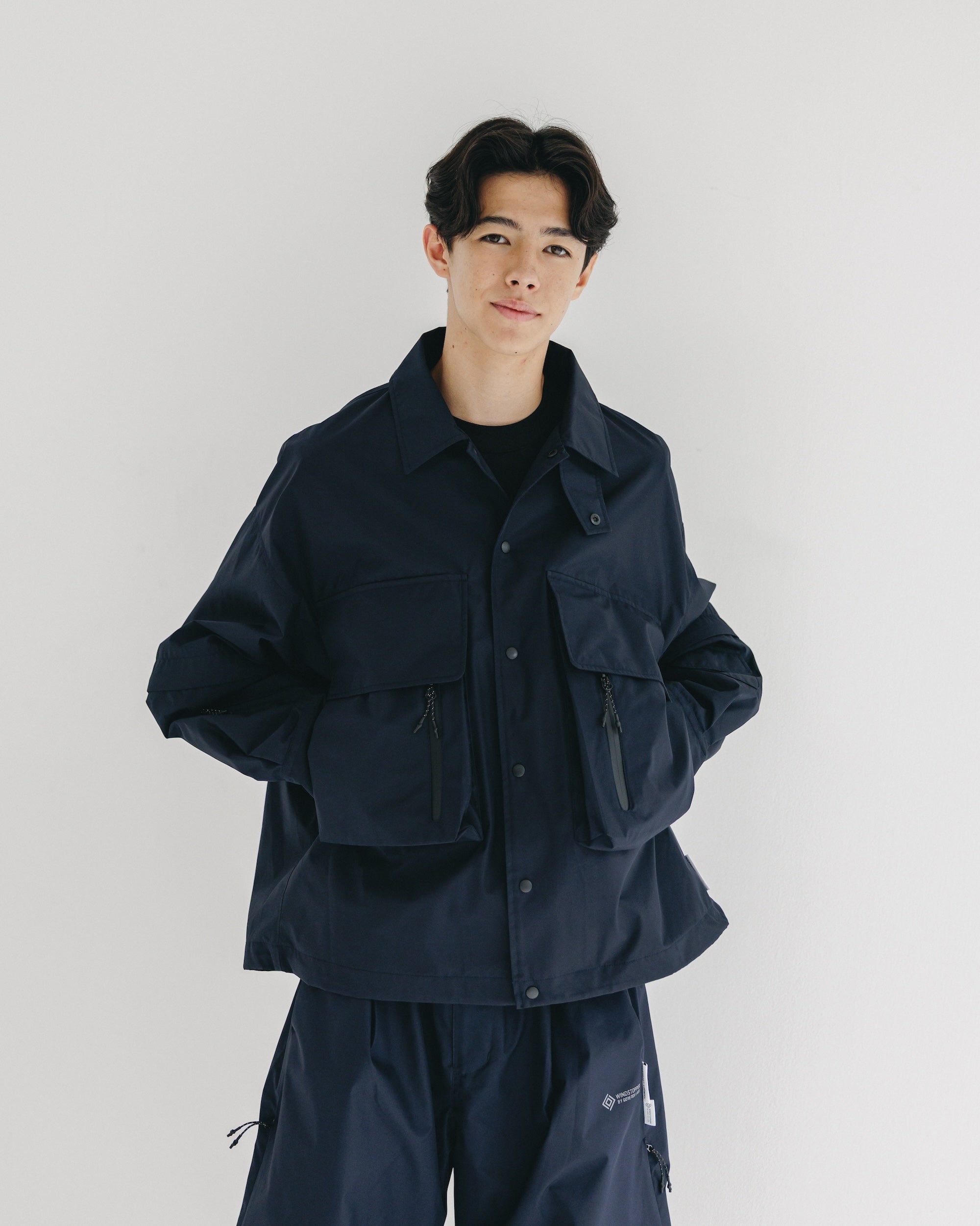 【9.10 WED 20:00- IN STOCK】+phenix WINDSTOPPER® by GORE-TEX LABS DETACHABLE WADING SHIRT JACKET (NAVY)