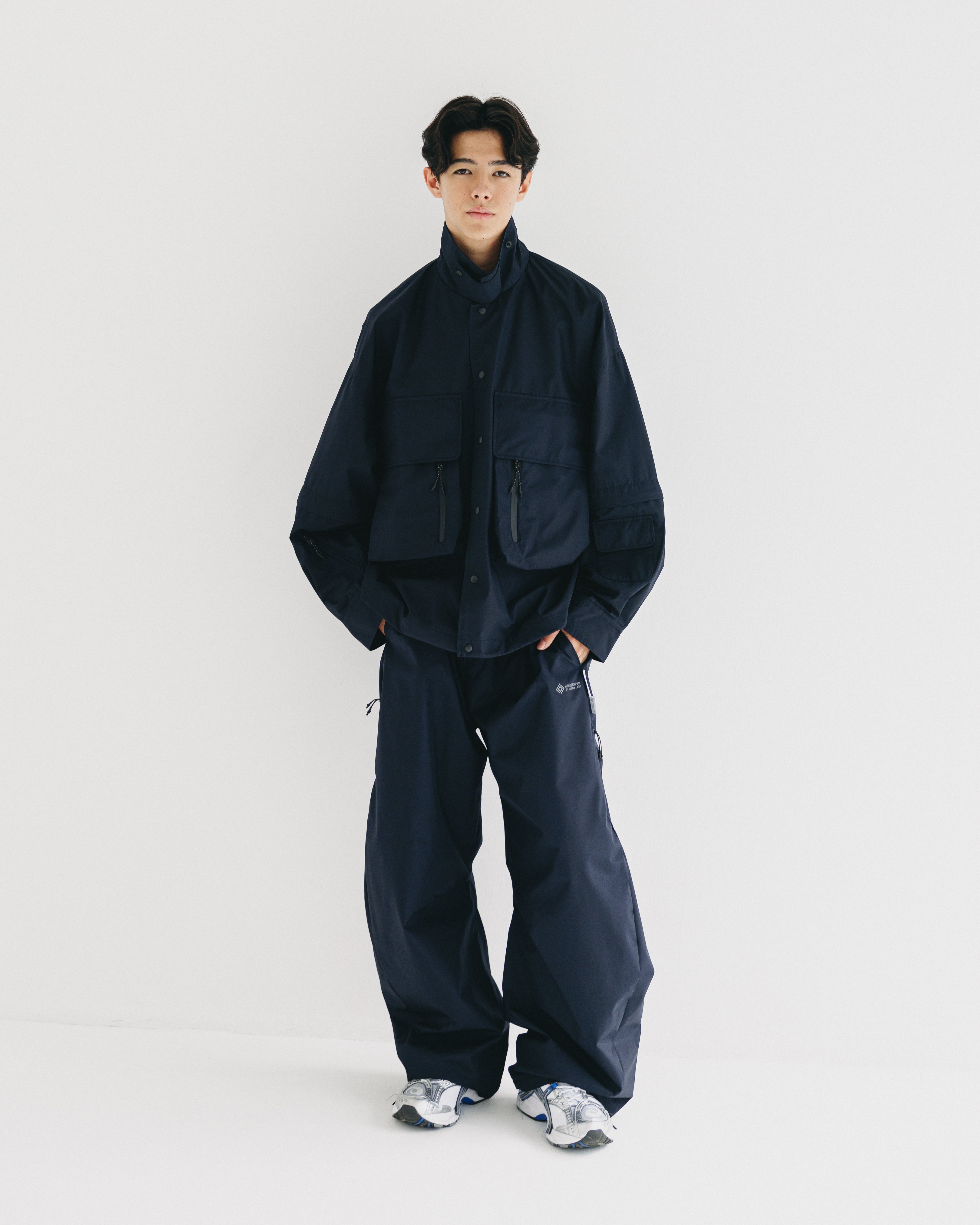 【9.10 WED 20:00- IN STOCK】+phenix WINDSTOPPER® by GORE-TEX LABS CITY BARREL LEG PANTS (NAVY)