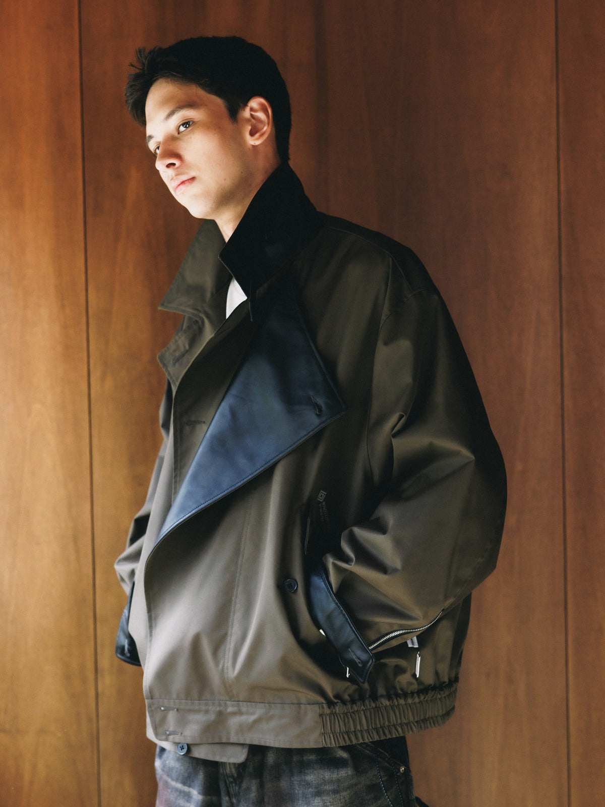【10.24 SAT 20:00- IN STOCK】 +phenix WINDSTOPPER® by GORE-TEX LABS TWILL CITY DOUBLE FLAP JACKET (URBAN BROWN)