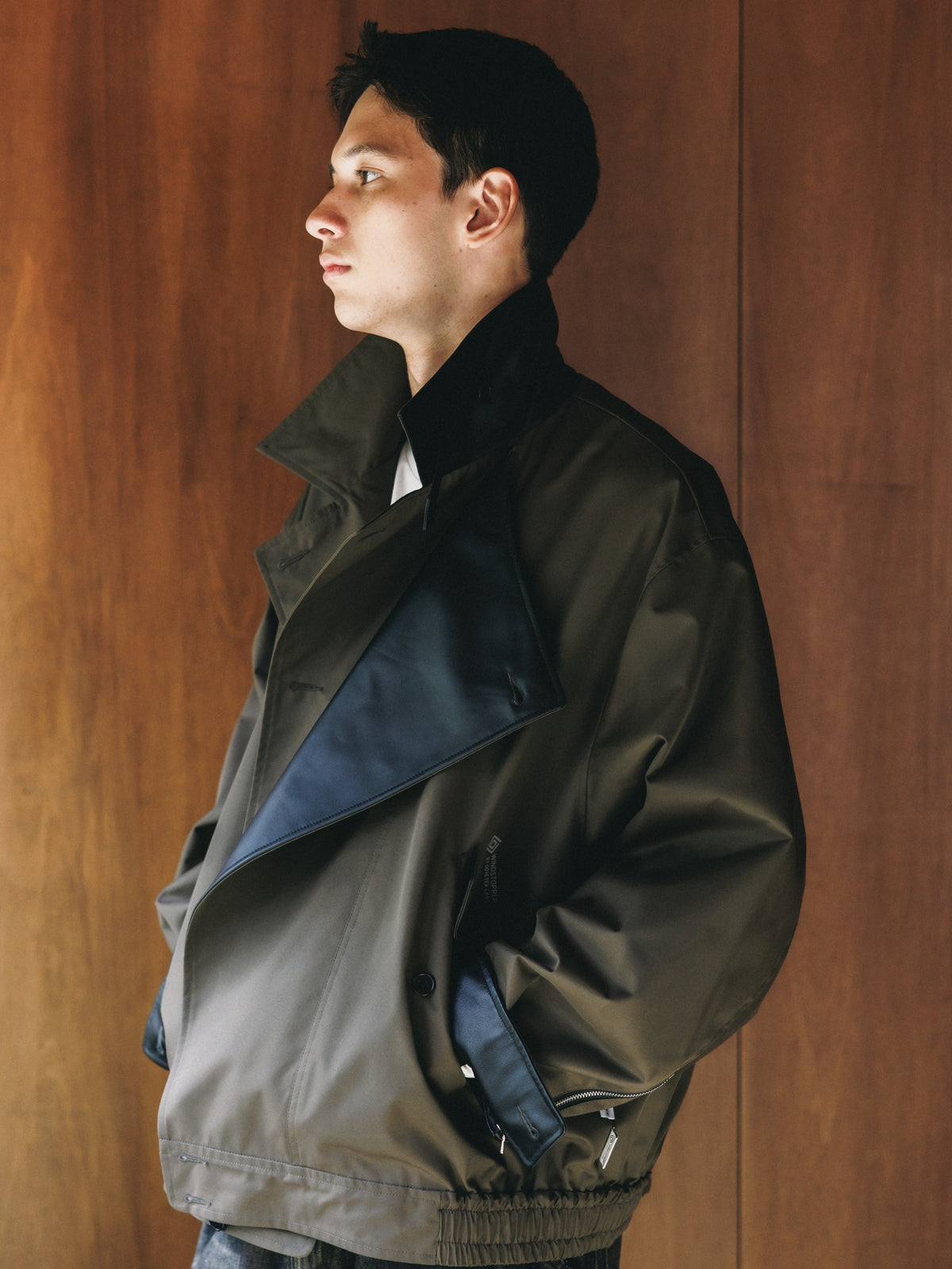 【10.24 SAT 20:00- IN STOCK】 +phenix WINDSTOPPER® by GORE-TEX LABS TWILL CITY DOUBLE FLAP JACKET (URBAN BROWN)