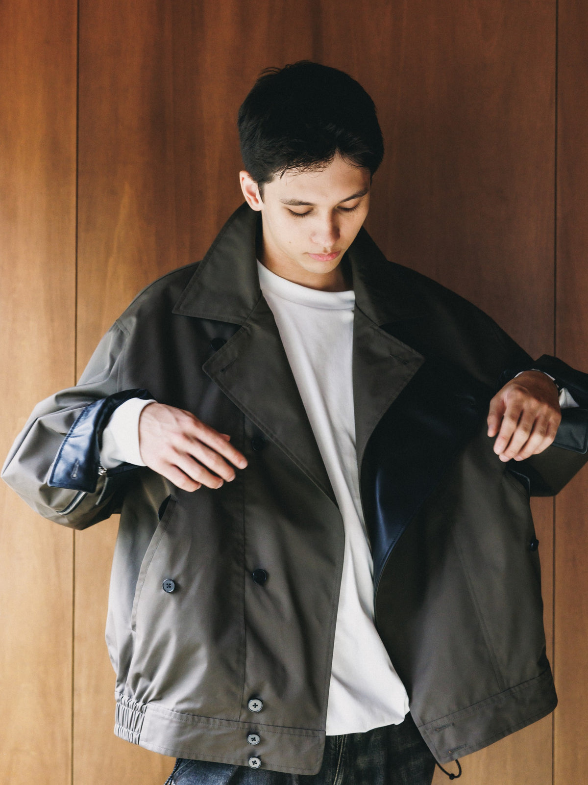 【10.24 SAT 20:00- IN STOCK】 +phenix WINDSTOPPER® by GORE-TEX LABS TWILL CITY DOUBLE FLAP JACKET (URBAN BROWN)