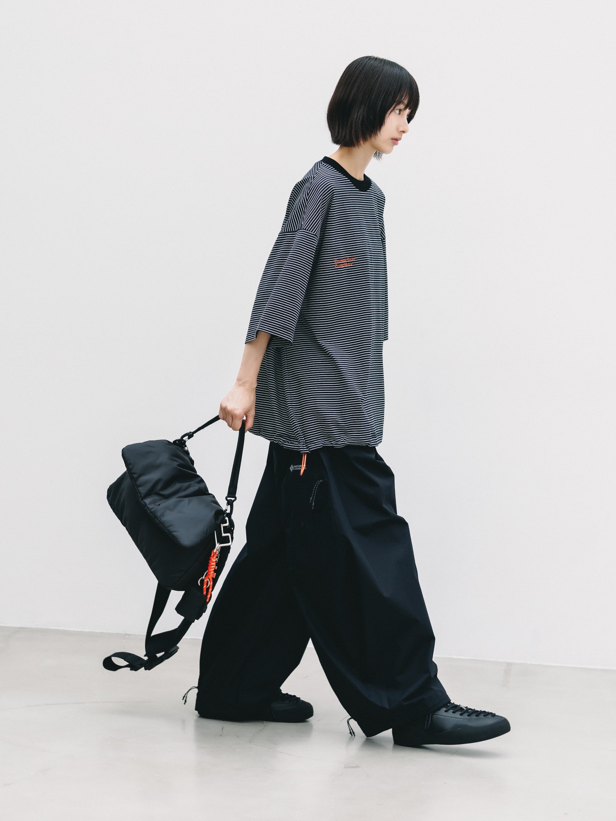 【6.24 WED 20:00- IN STOCK】PADDED FLAP HOLIDAY BAG(BLACK)