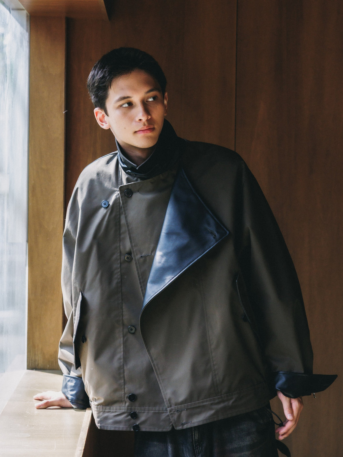 【10.24 SAT 20:00- IN STOCK】 +phenix WINDSTOPPER® by GORE-TEX LABS TWILL CITY DOUBLE FLAP JACKET (URBAN BROWN)
