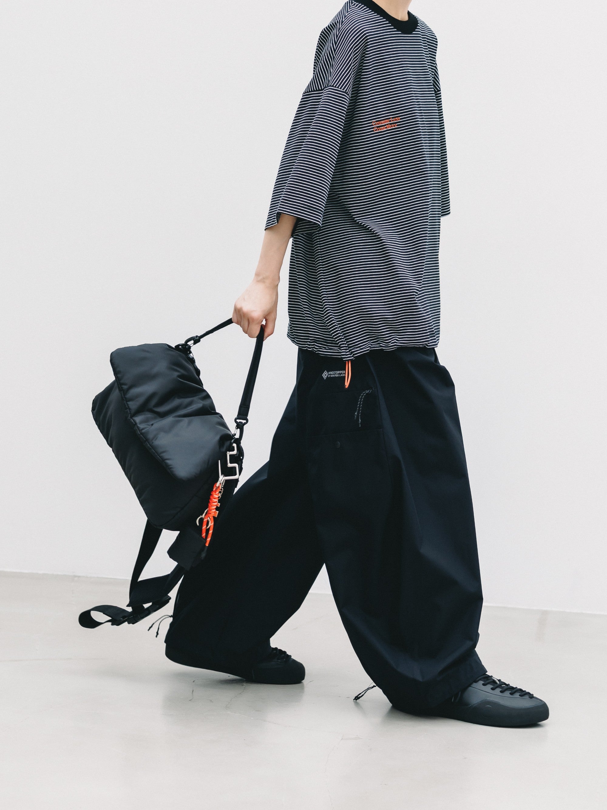 【6.24 WED 20:00- IN STOCK】PADDED FLAP HOLIDAY BAG(BLACK)