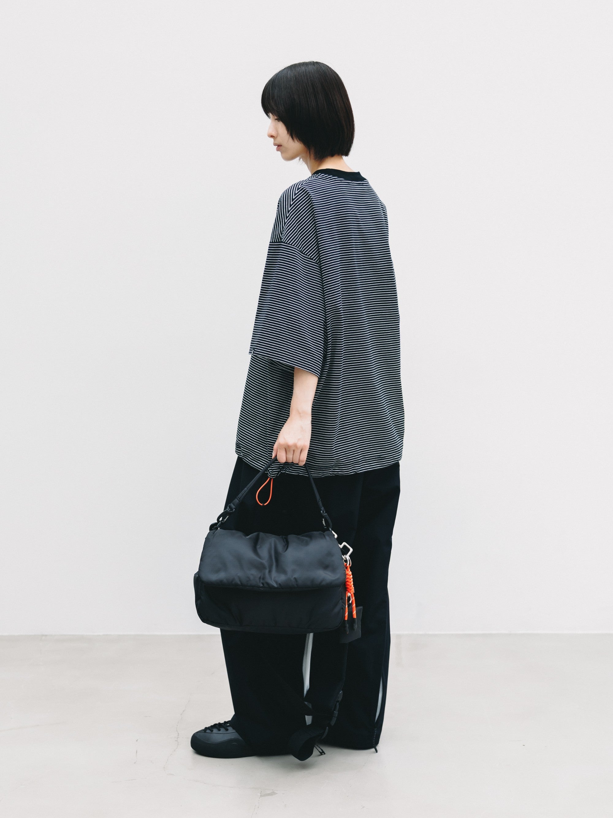 【6.24 WED 20:00- IN STOCK】PADDED FLAP HOLIDAY BAG(BLACK)
