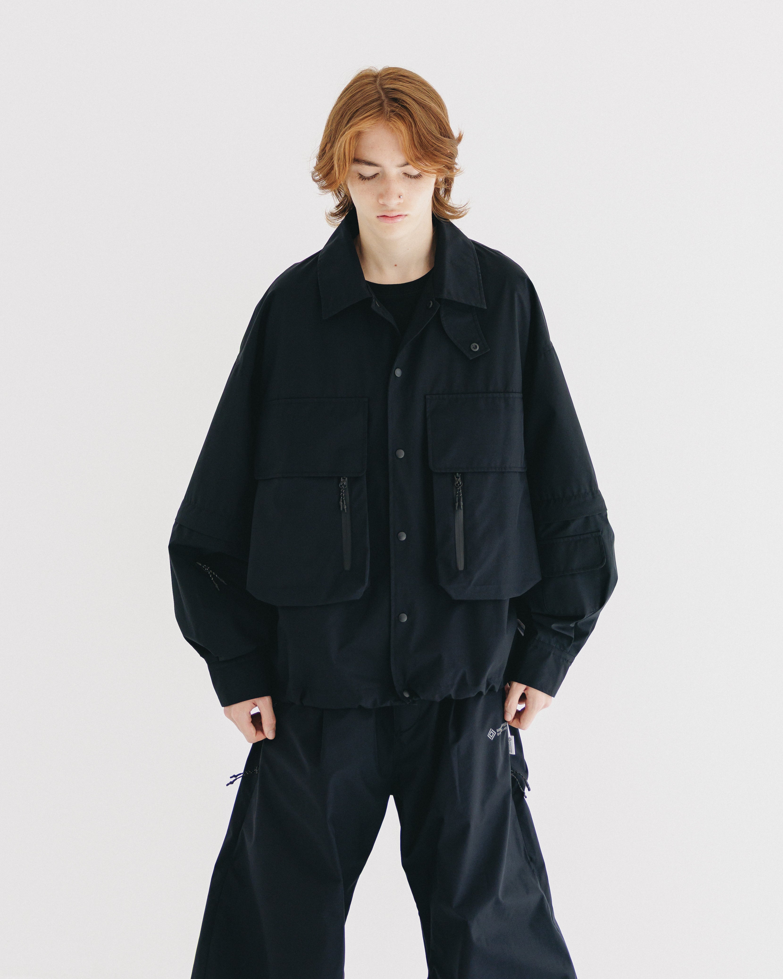【9.10 WED 20:00- IN STOCK】+phenix WINDSTOPPER® by GORE-TEX LABS DETACHABLE WADING SHIRT JACKET (BLACK)