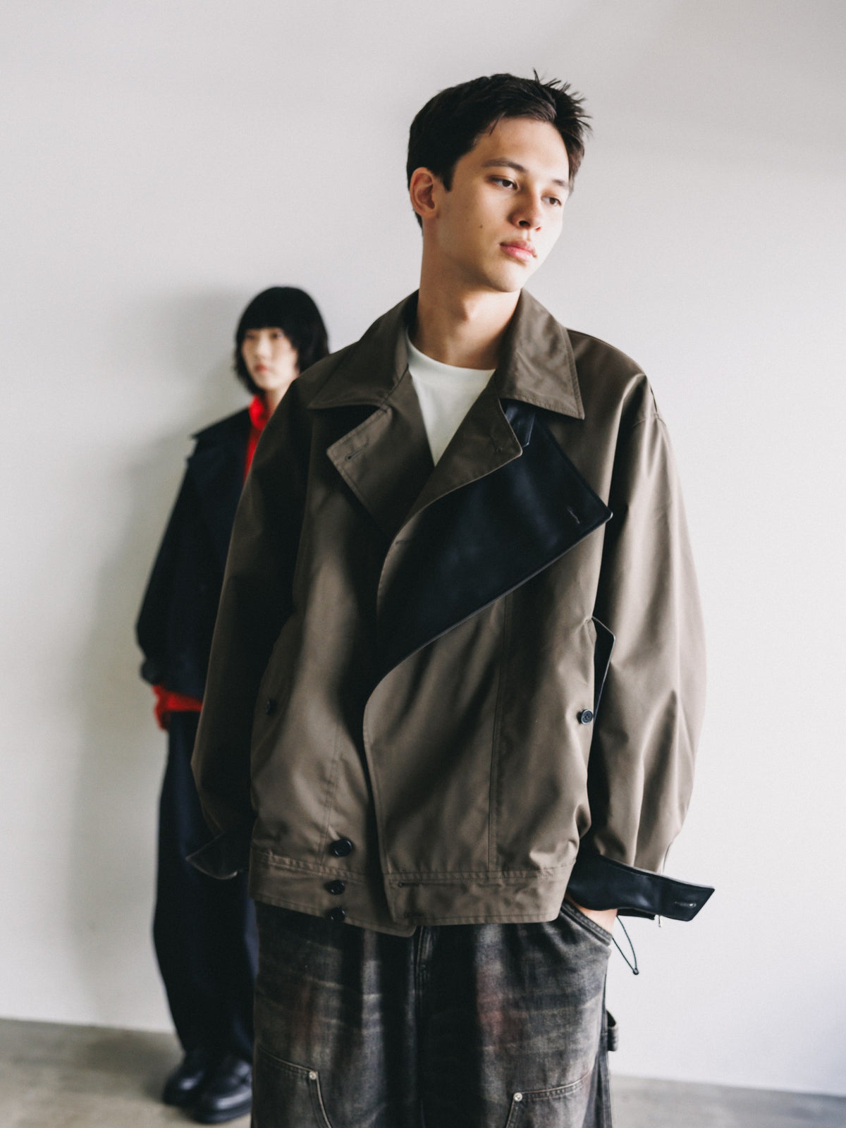 【10.24 SAT 20:00- IN STOCK】 +phenix WINDSTOPPER® by GORE-TEX LABS TWILL CITY DOUBLE FLAP JACKET (URBAN BROWN)