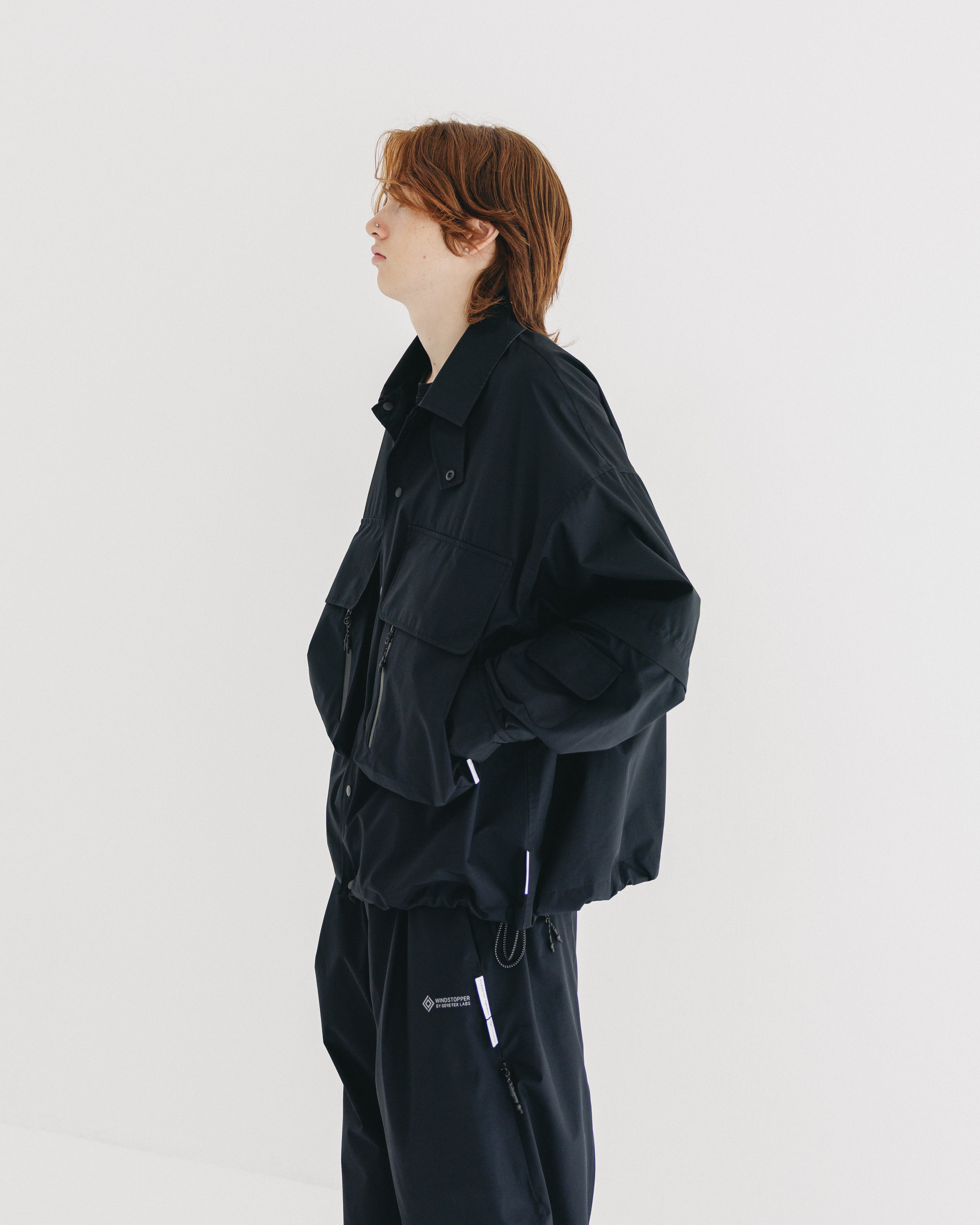 【9.10 WED 20:00- IN STOCK】+phenix WINDSTOPPER® by GORE-TEX LABS DETACHABLE WADING SHIRT JACKET (BLACK)