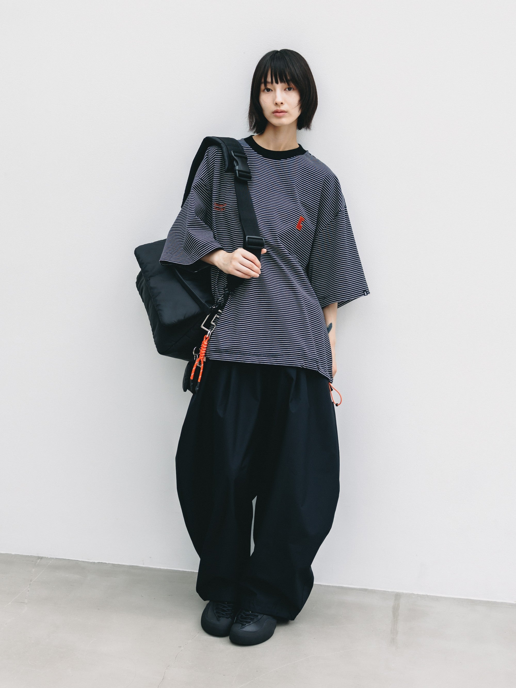 【6.24 WED 20:00- IN STOCK】PADDED FLAP HOLIDAY BAG(BLACK)