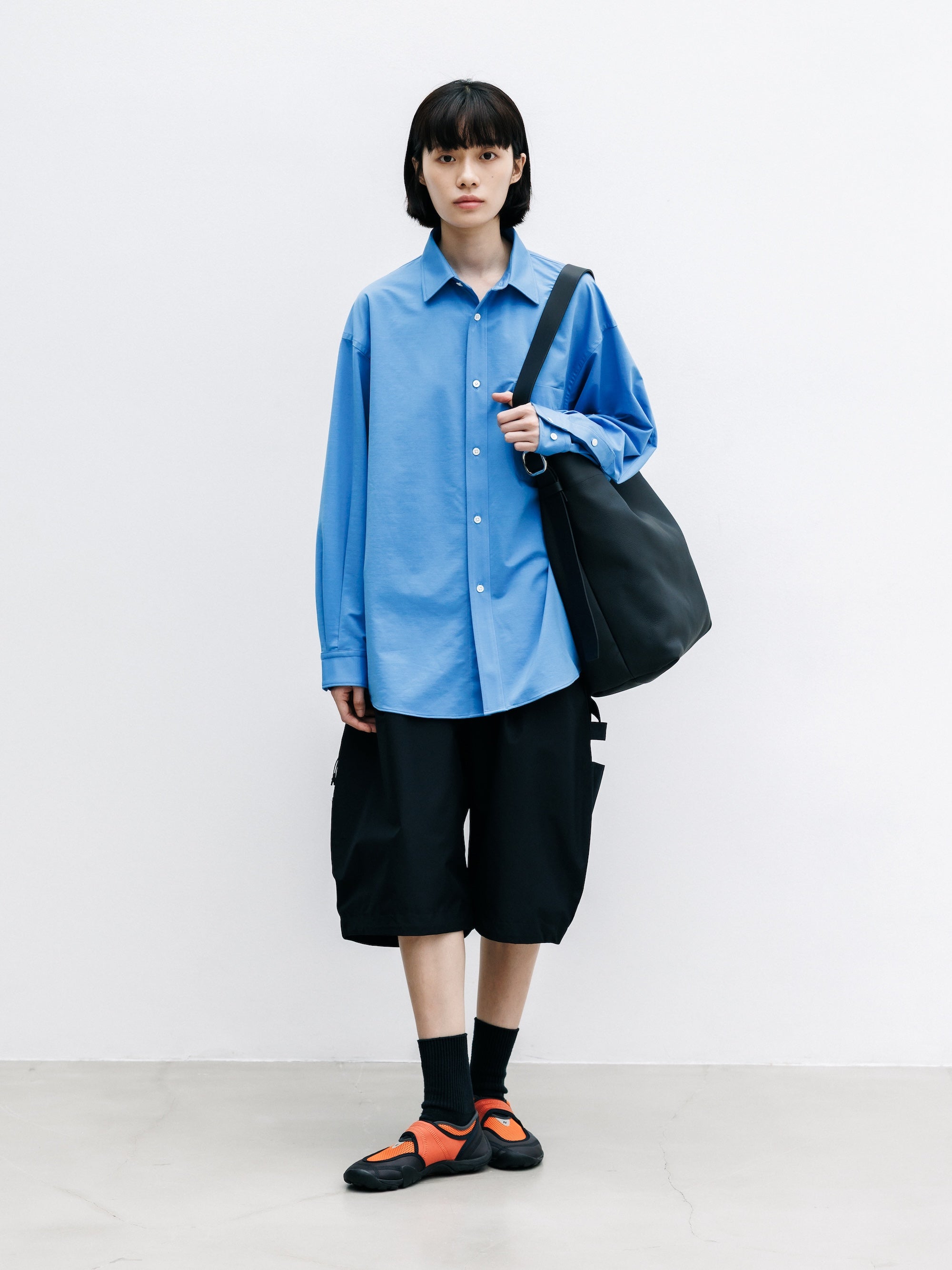 【8.8 SAT 20:00- IN STOCK】GRAIN LEATHER EDITOR’S BAG (BLACK)