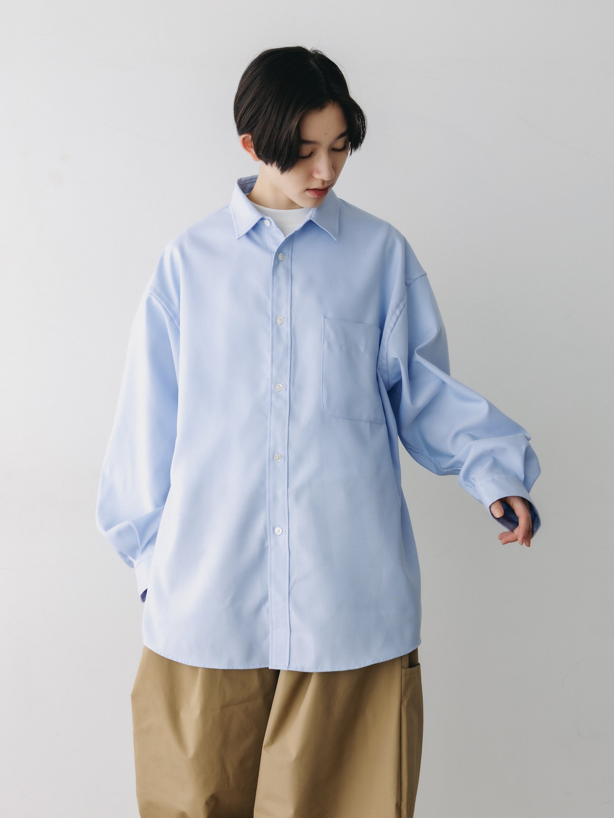 ACTIVE OXFORD EVERYDAY L/S SHIRT (SAX BLUE)