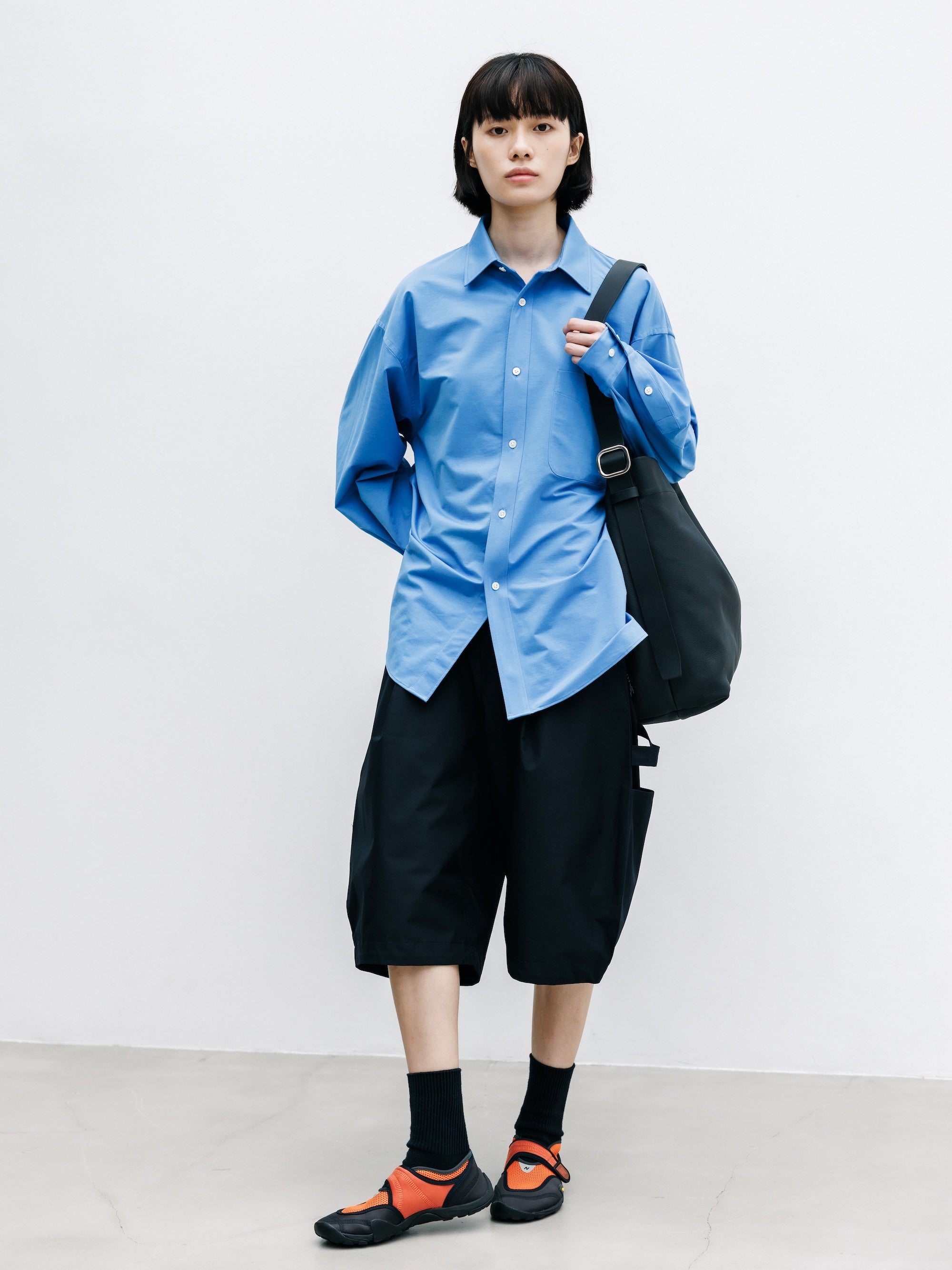 【8.8 SAT 20:00- IN STOCK】GRAIN LEATHER EDITOR’S BAG (BLACK)