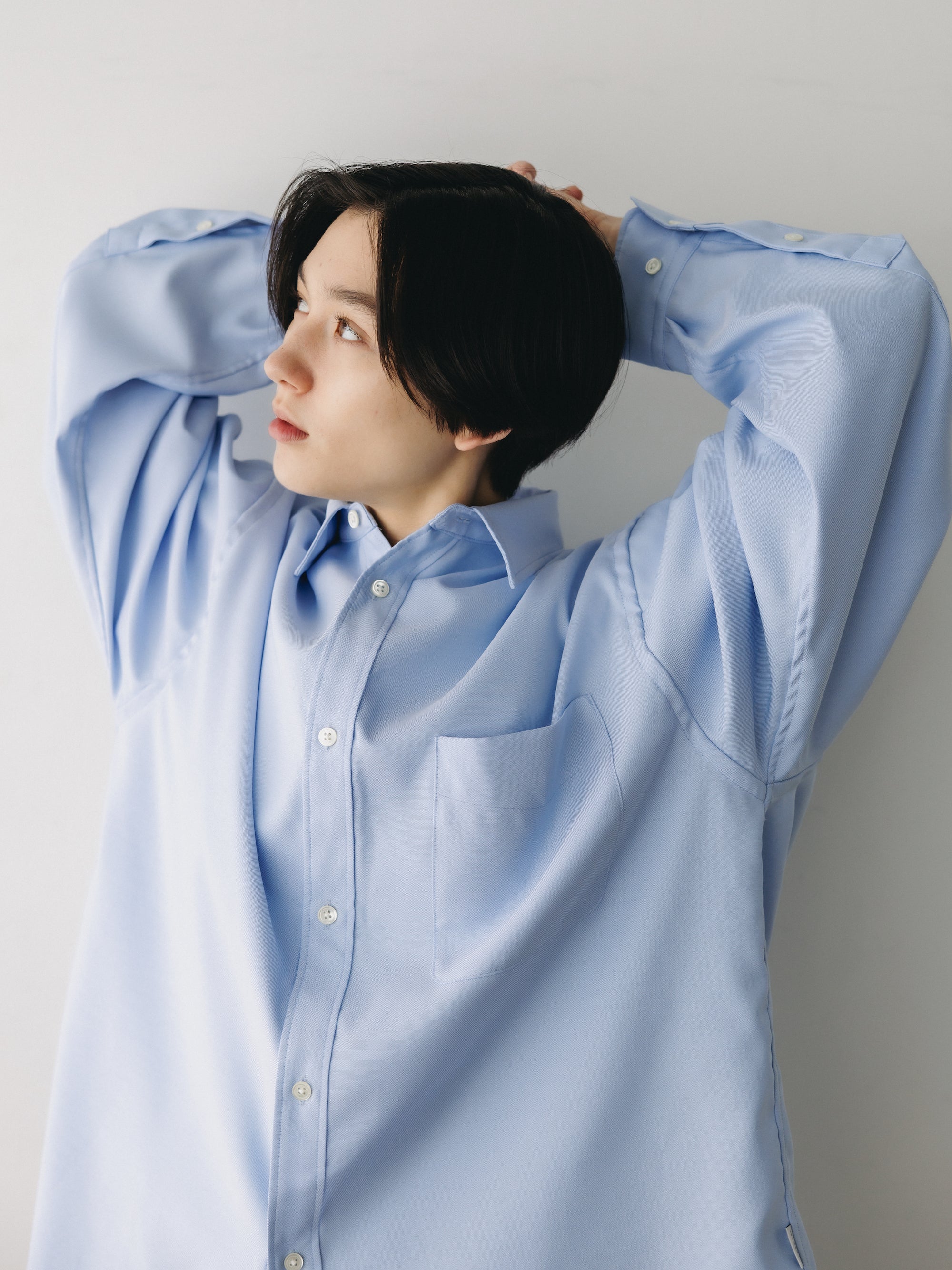 ACTIVE OXFORD EVERYDAY L/S SHIRT (SAX BLUE)