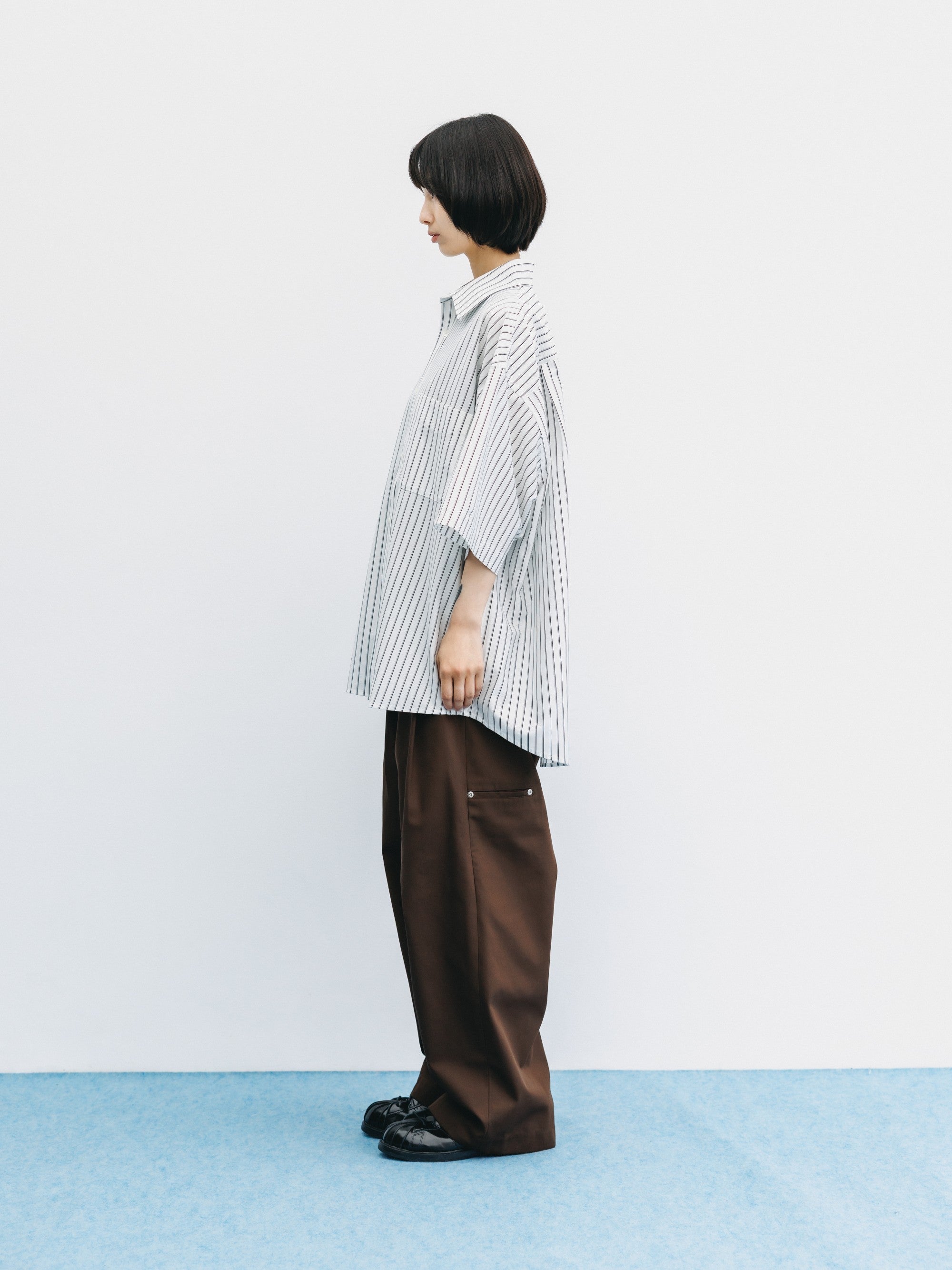 【8.5 WED 20:00- IN STOCK】T/C CITY WIDE STRAIGHT PANTS (BROWN)