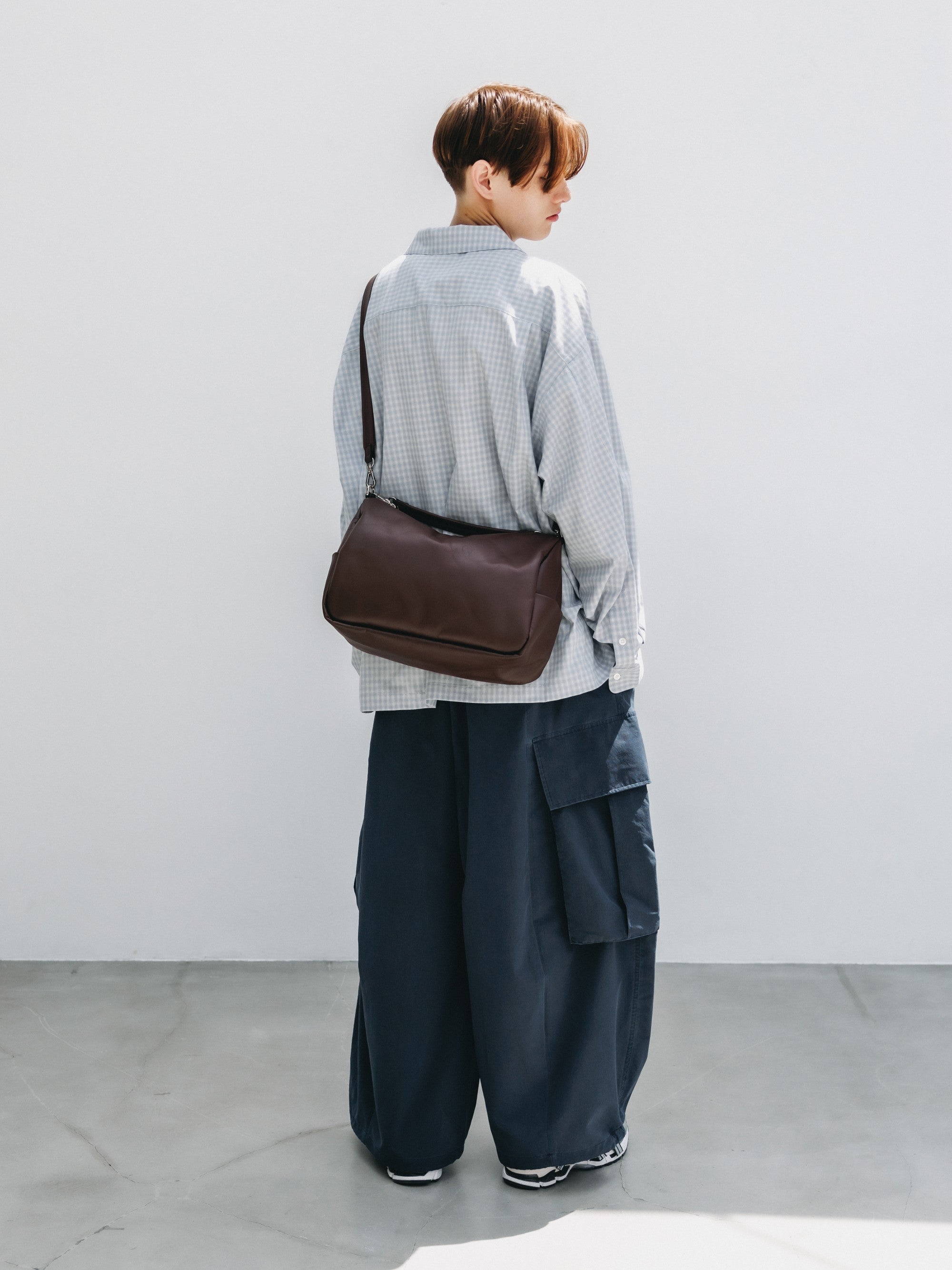 LEATHER DAYOFF BAG (BROWN)