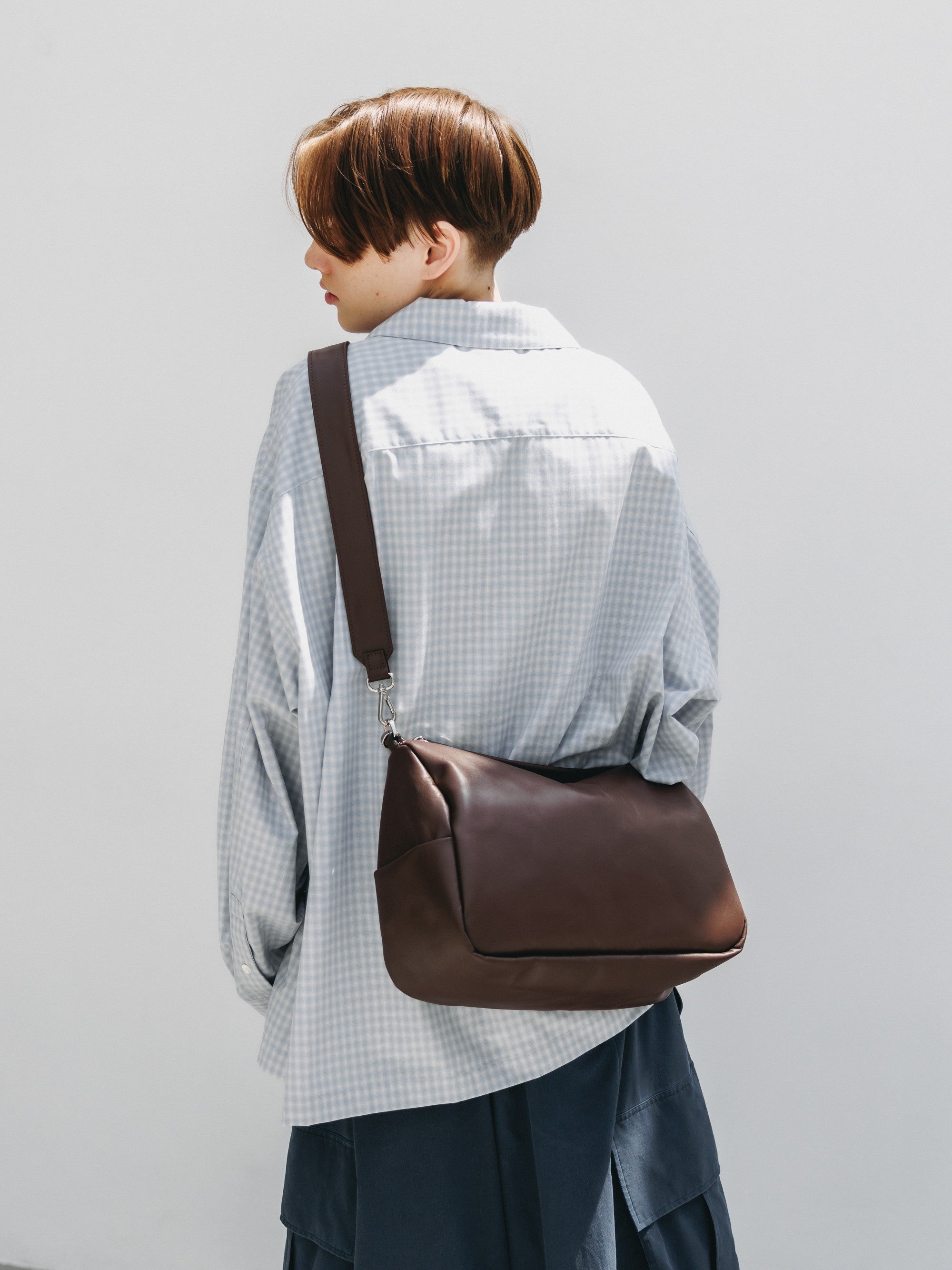 LEATHER DAYOFF BAG (BROWN)