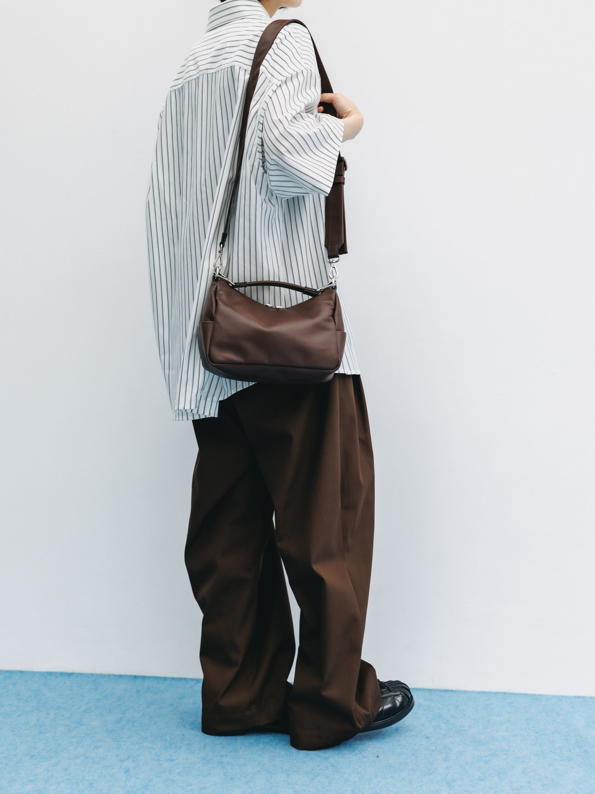 【8.5 WED 20:00- IN STOCK】T/C CITY WIDE STRAIGHT PANTS (BROWN)