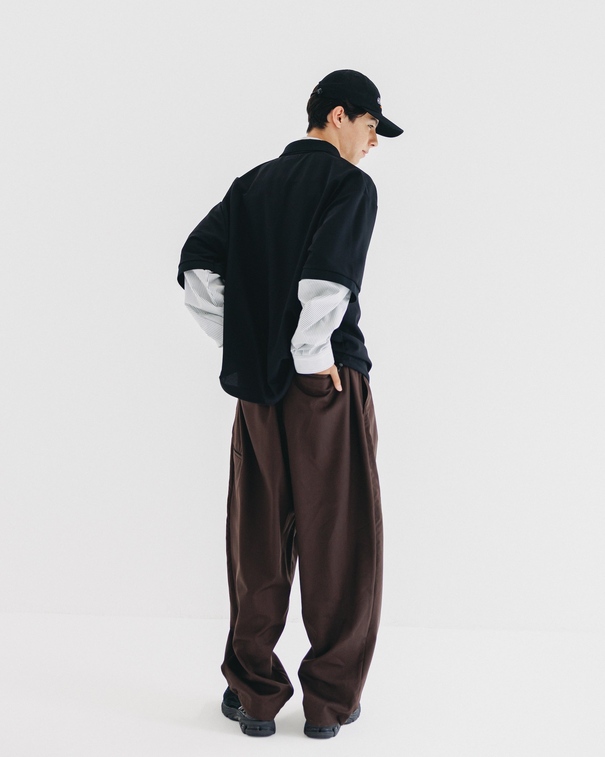 "BUBBLE LOGO" ACTIVE CITY TRUCKER CAP (BLACK×WHITE)