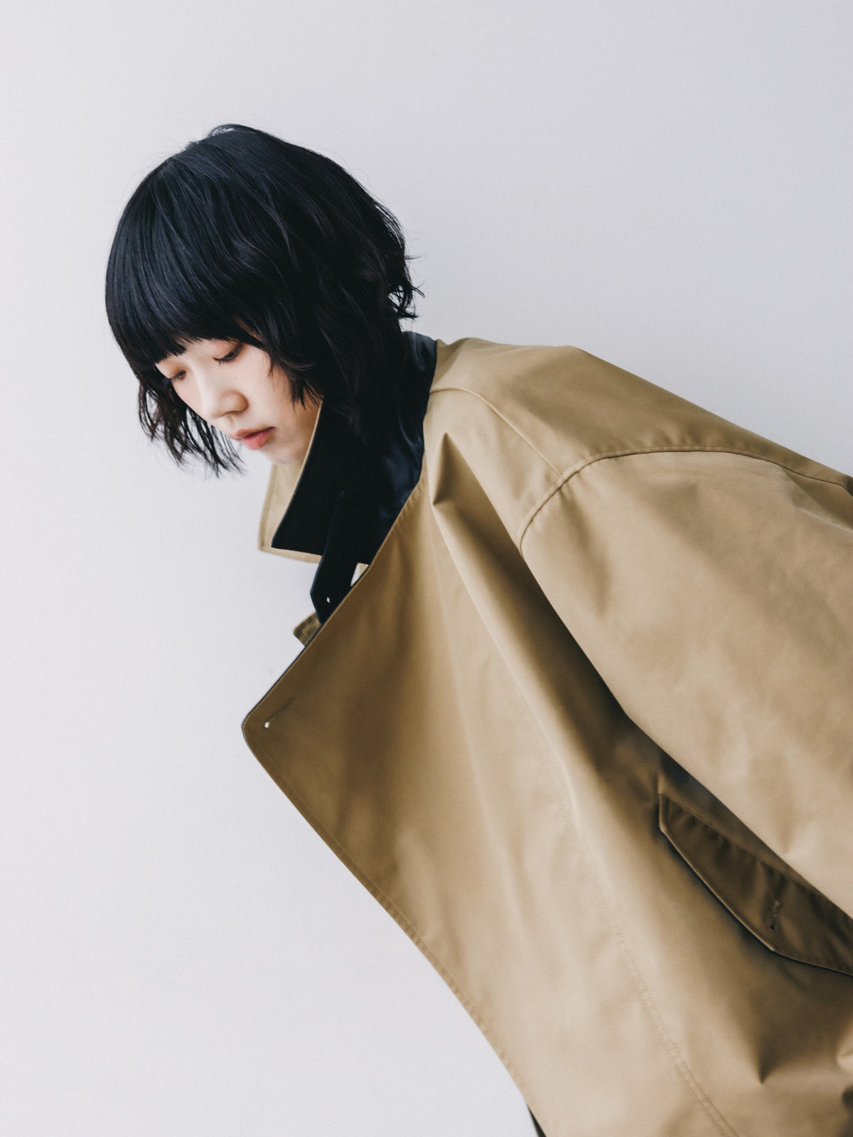 【10.24 SAT 20:00- IN STOCK】 +phenix WINDSTOPPER® by GORE-TEX LABS TWILL CITY DOUBLE FLAP JACKET (CAMEL BEIGE)