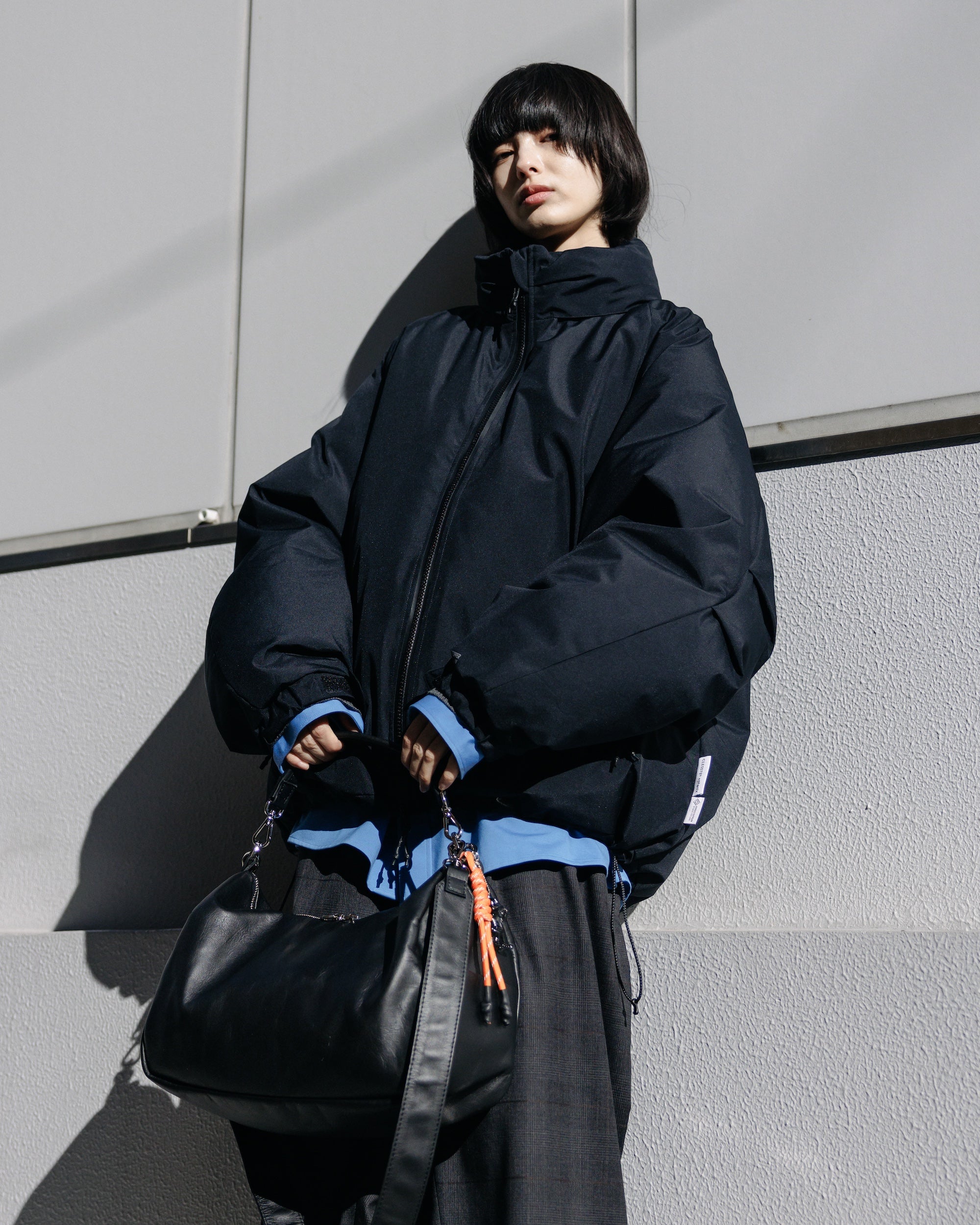 SL】LEATHER DAYOFF BAG (BLACK)