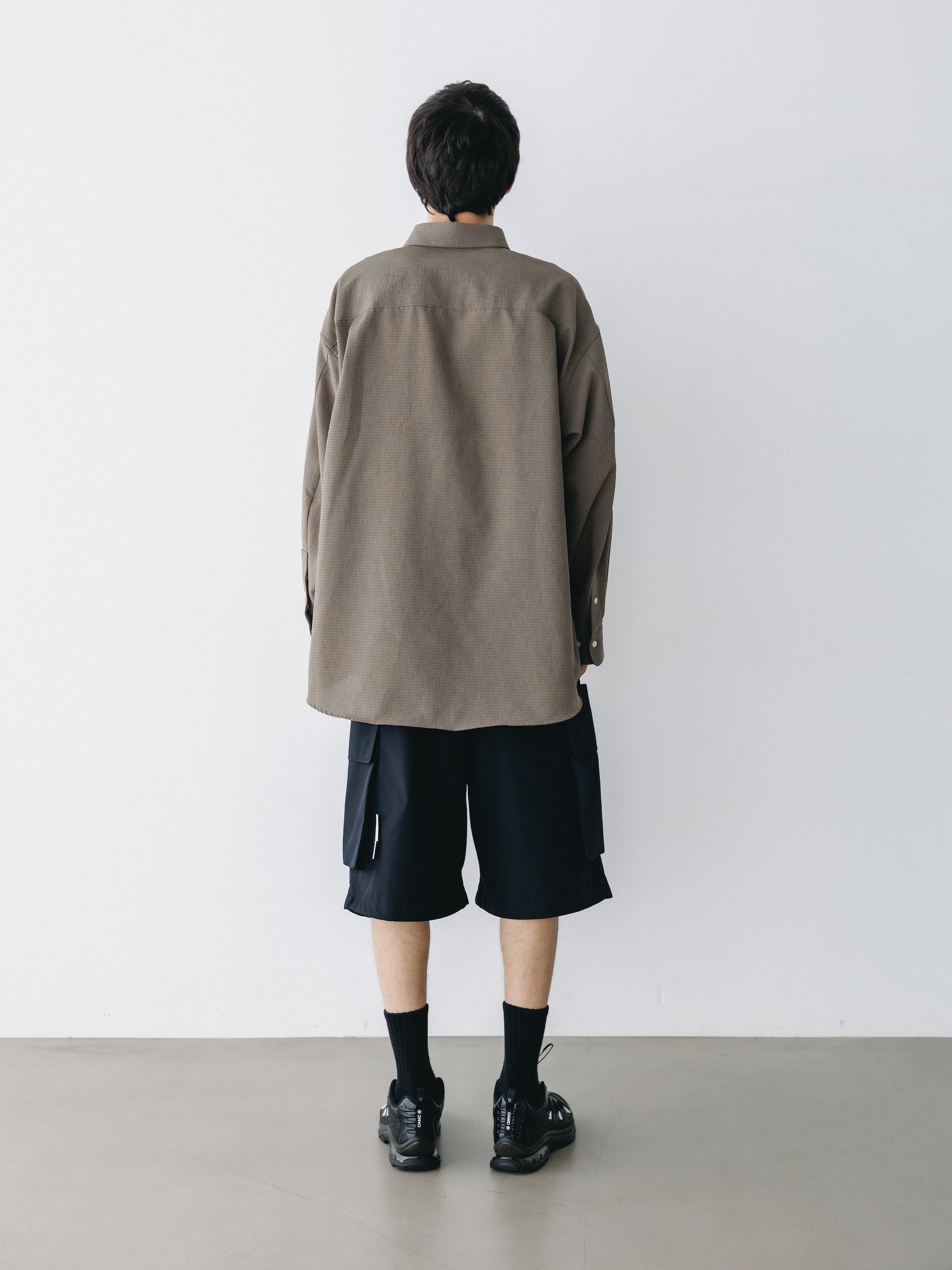 【4.29 WED 20:00 IN STOCK】SHADOW GINGHAM CHECK EVERYDAY L/S SHIRT (BEIGE)