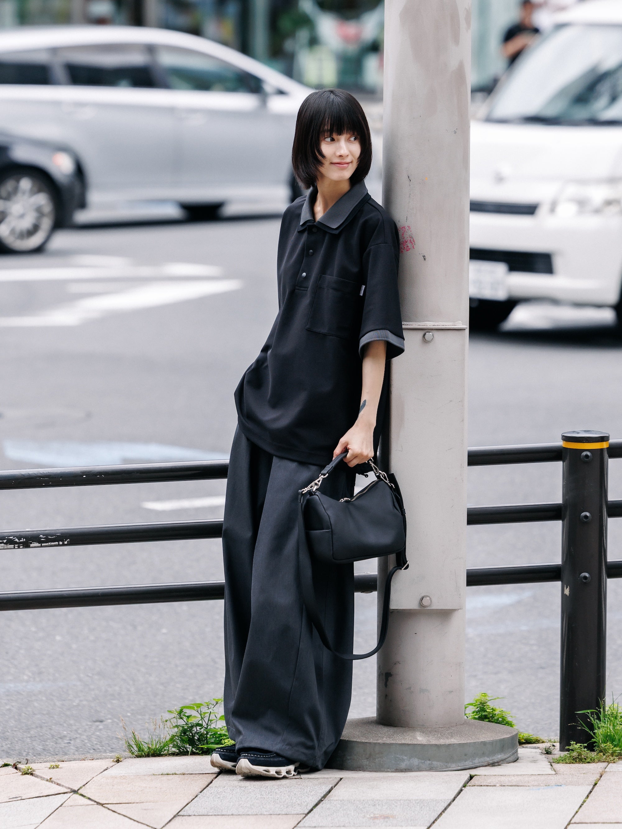 【7.11 SAT 20:00- IN STOCK】T/C GABARDINE CITY WIDE PANTS (CHARCOAL)