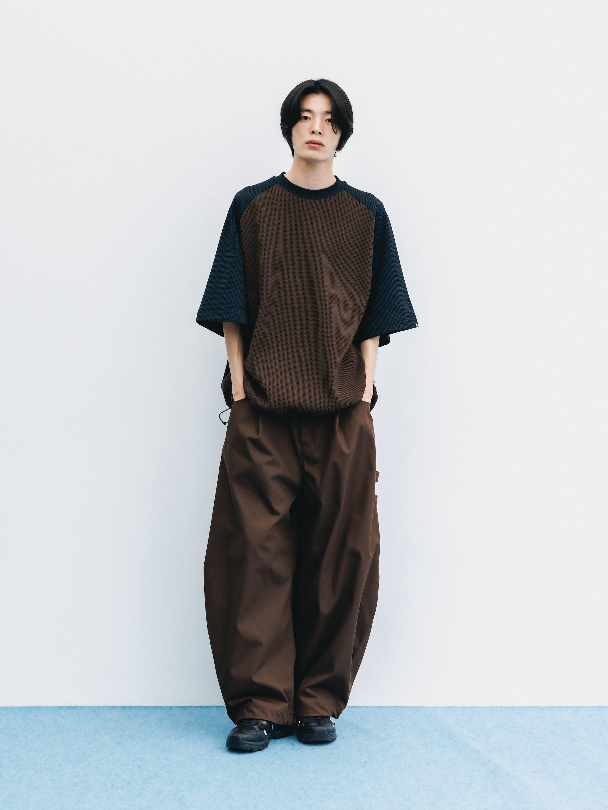 T/C GABARDINE CITY MASSIVE UTILITY PANTS (BROWN)