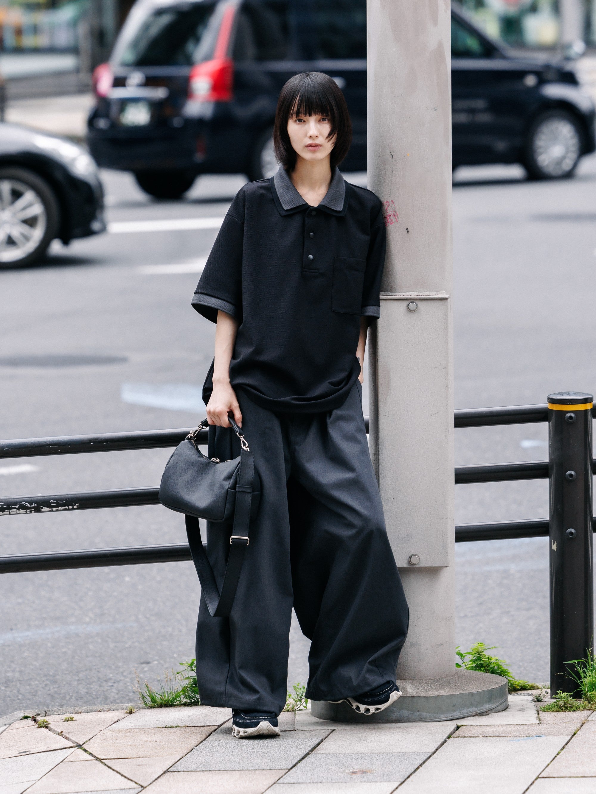 【8.15 SAT 20:00- IN STOCK】GRAIN LEATHER DAYOFF BAG MINI (BLACK)