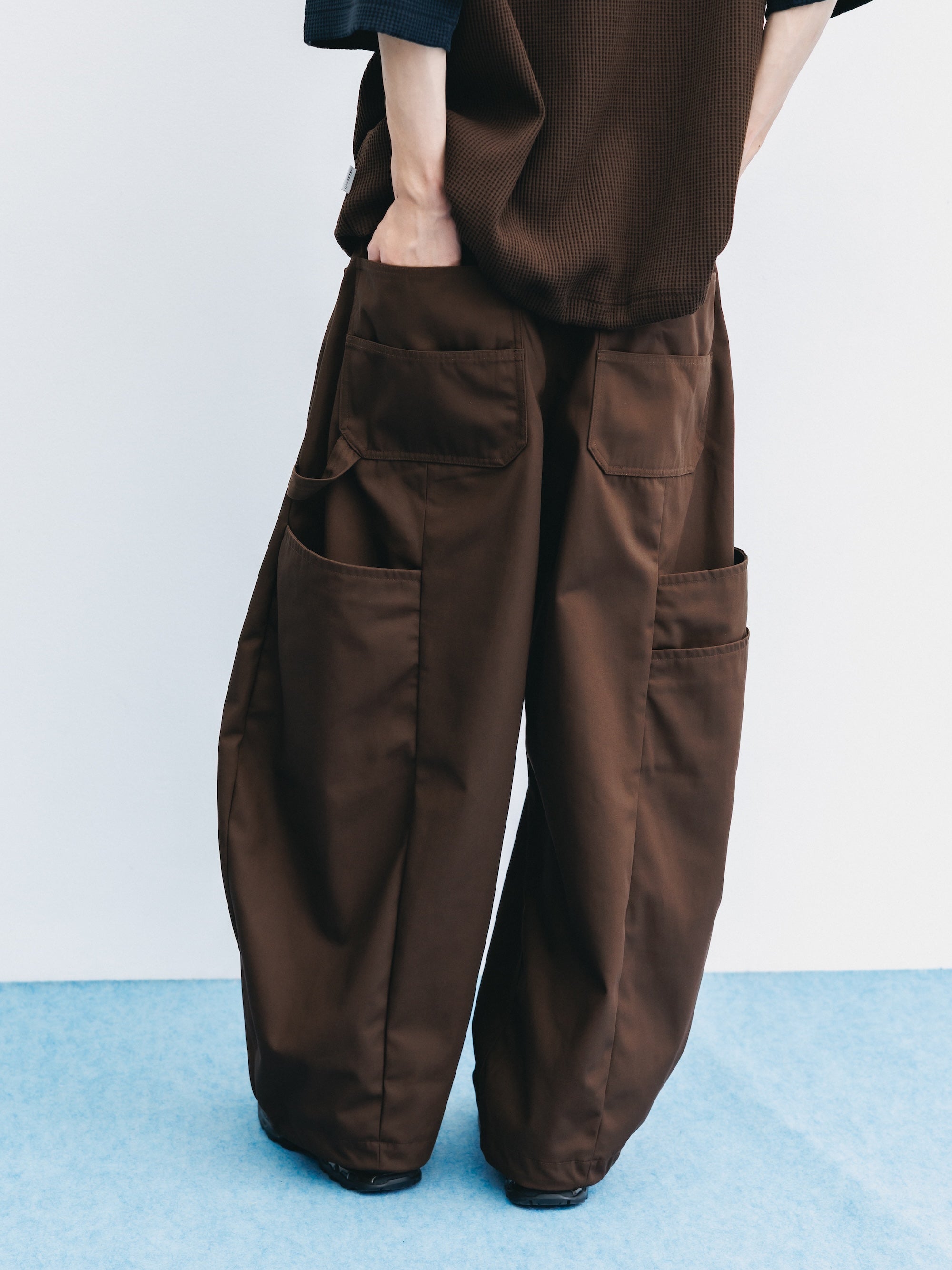 【5.16 SAT 20:00- IN STOCK】T/C GABARDINE CITY MASSIVE UTILITY PANTS (BROWN)