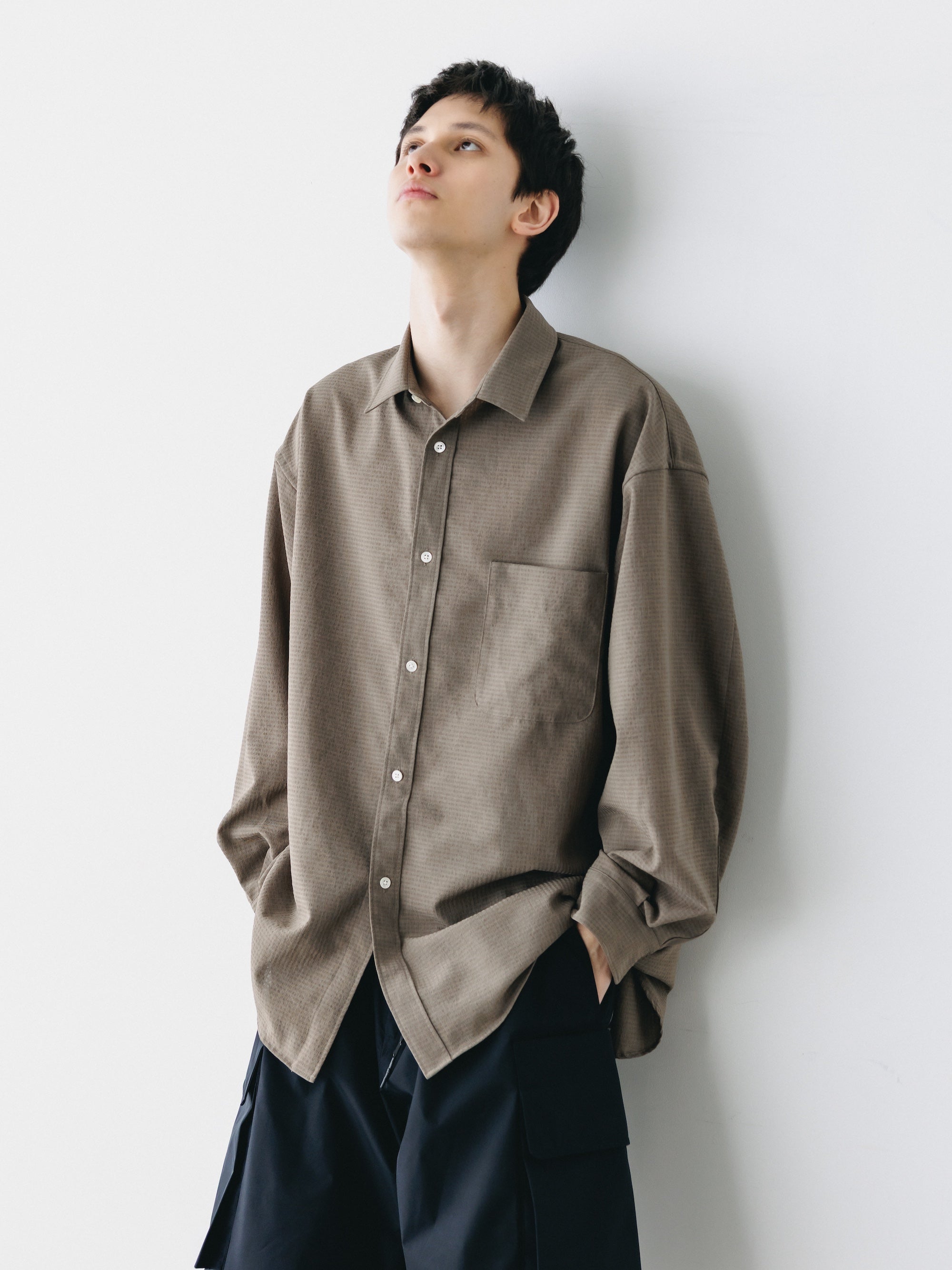 【4.29 WED 20:00 IN STOCK】SHADOW GINGHAM CHECK EVERYDAY L/S SHIRT (BEIGE)