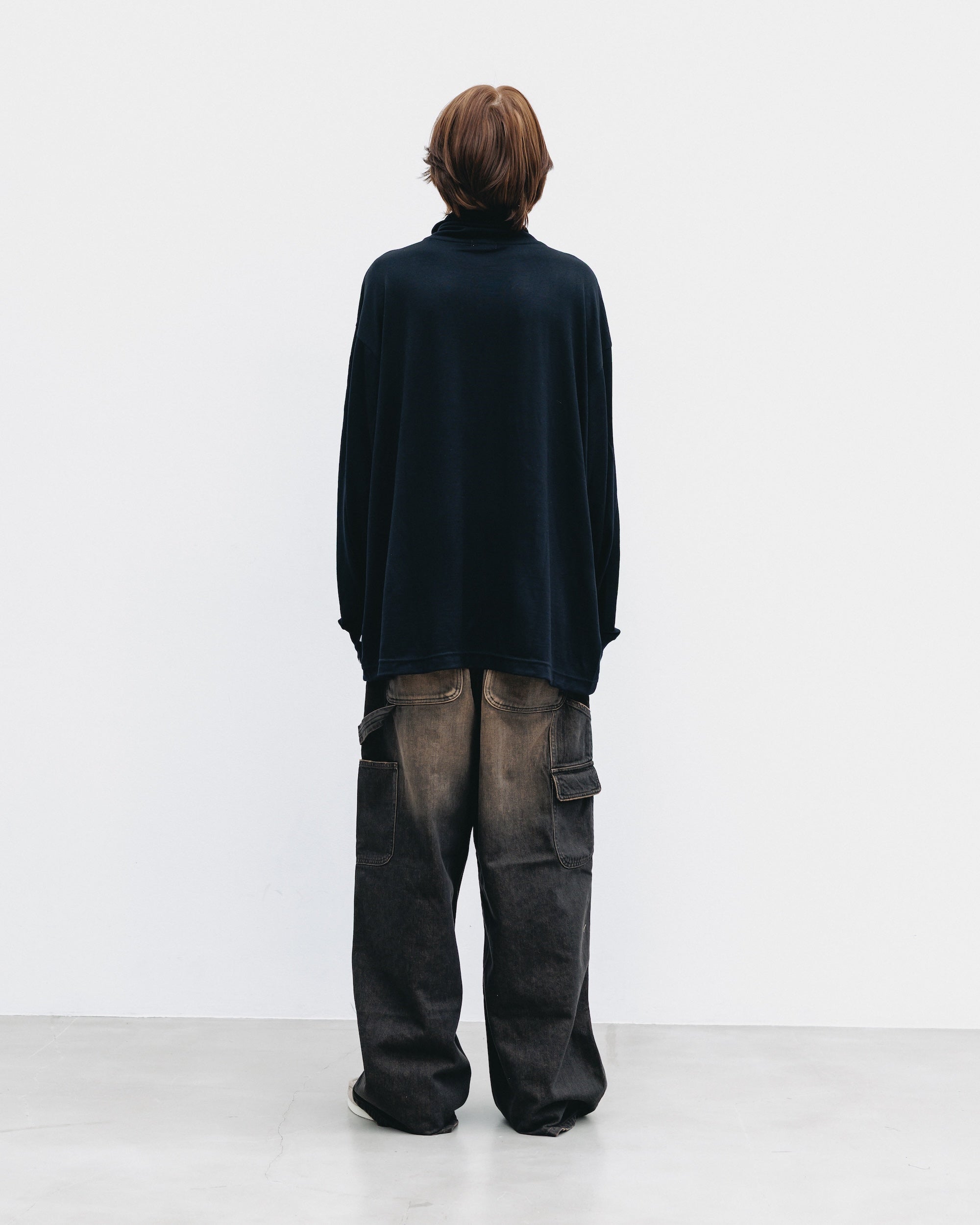 【11.12 WED 20:00- IN STOCK】WOOL L/S TURTLE NECK T-SHIRT (BLACK)