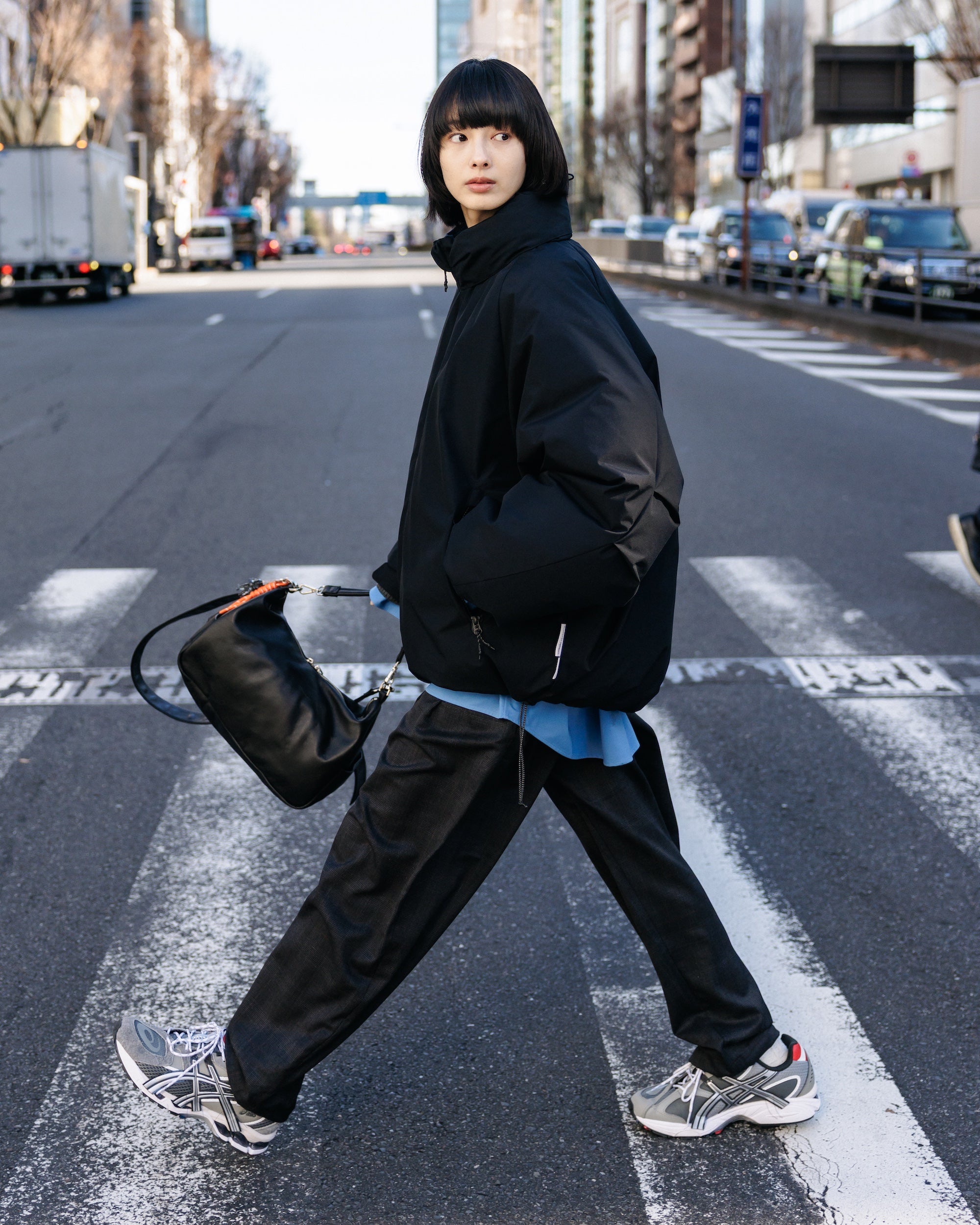 【1.28 WED 20:00- IN STOCK】WOOL GLEN PLAID CITY UNIFORM WIDE TAPERED PANTS