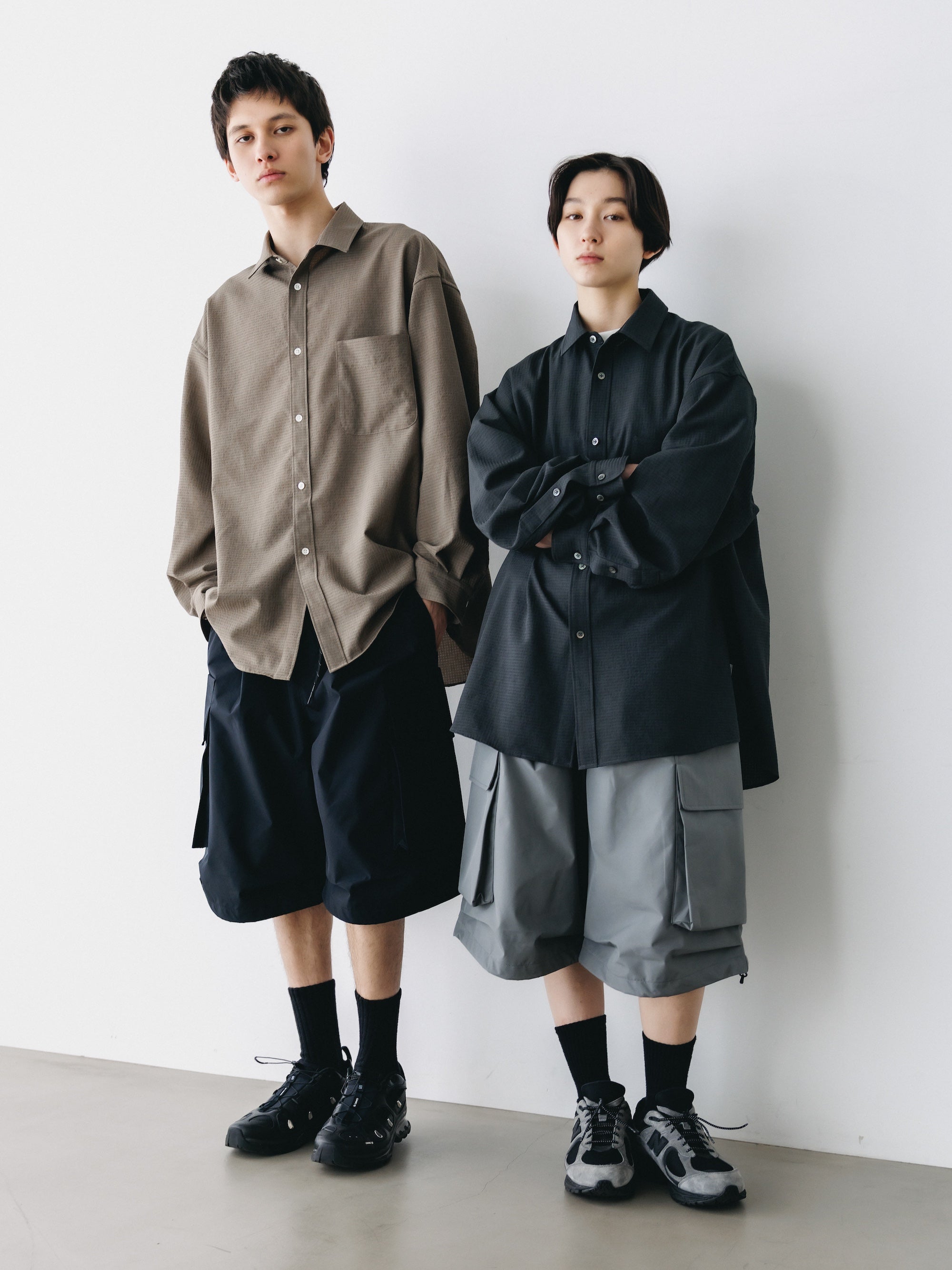 【4.29 WED 20:00 IN STOCK】SHADOW GINGHAM CHECK EVERYDAY L/S SHIRT (BEIGE)