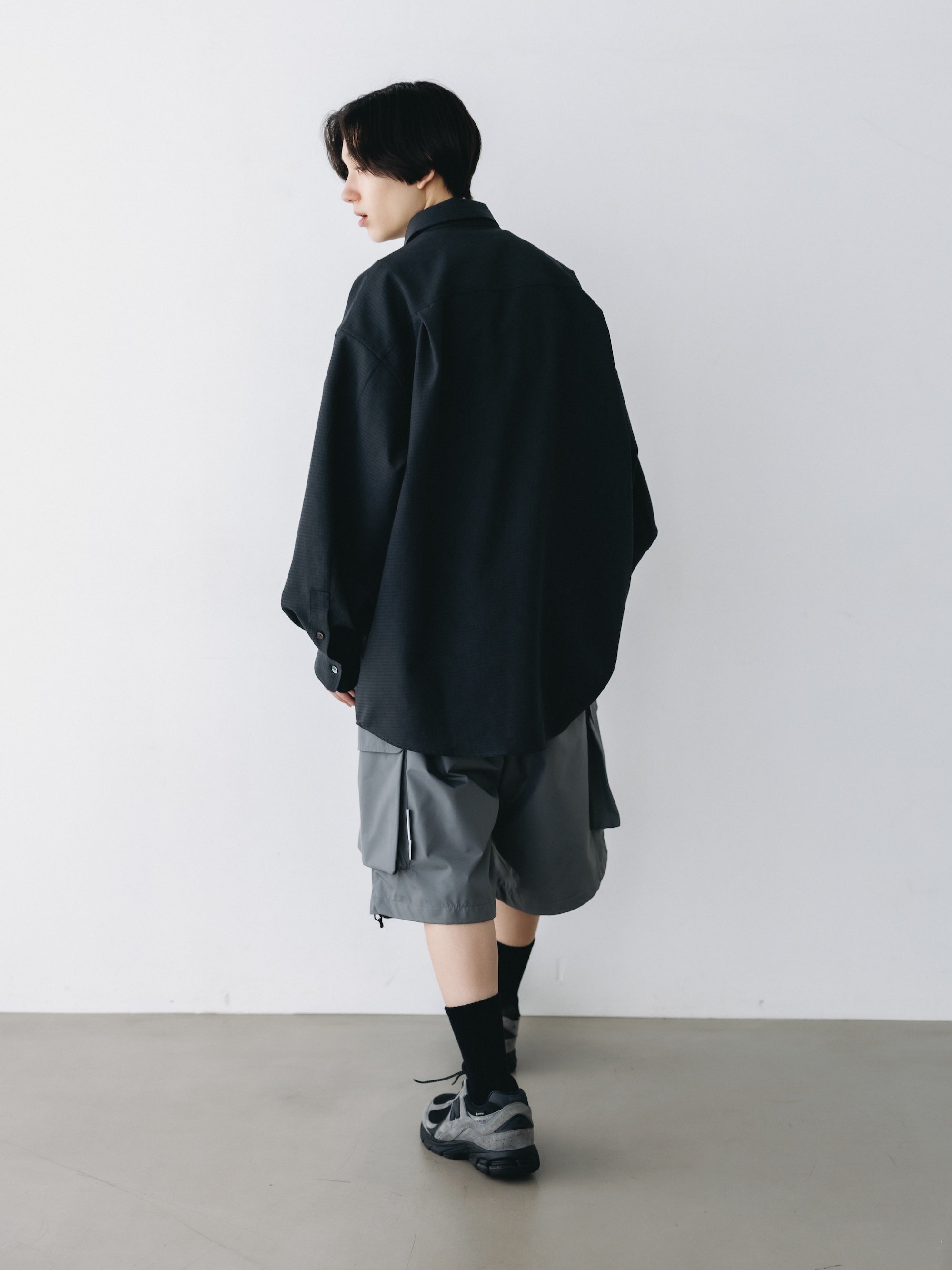 【4.29 WED 20:00-IN STOCK】SHADOW GINGHAM CHECK EVERYDAY L/S SHIRT (CHARCOAL)